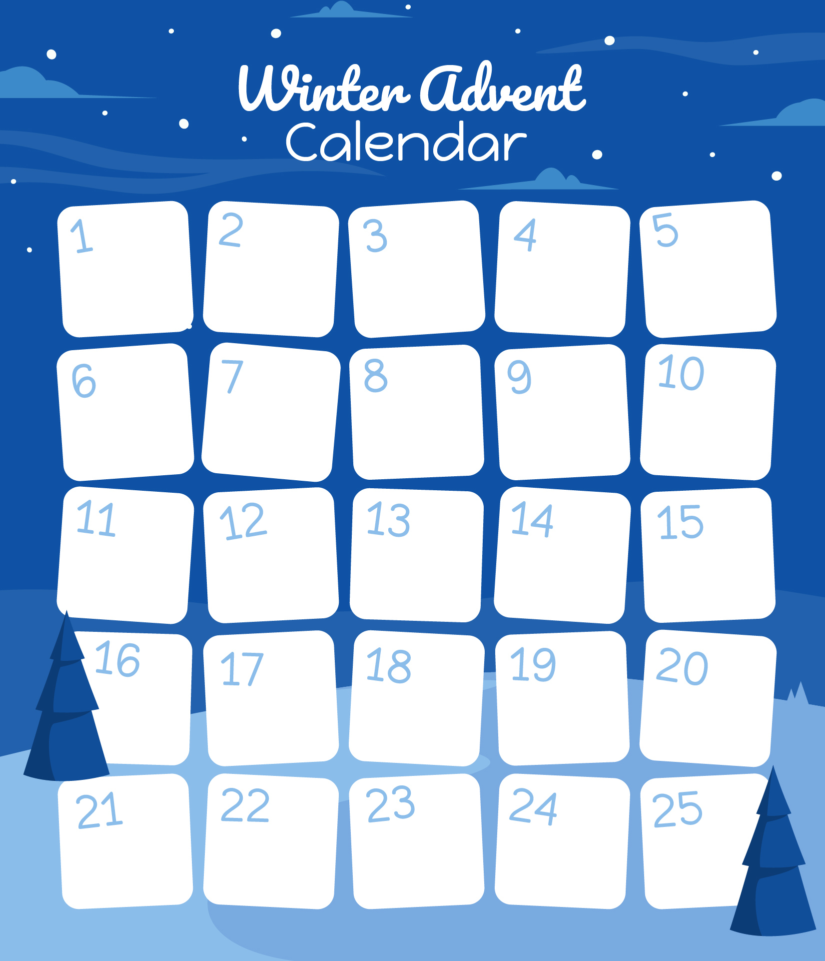 Winter Advent Calendar Winter Advent Calendar