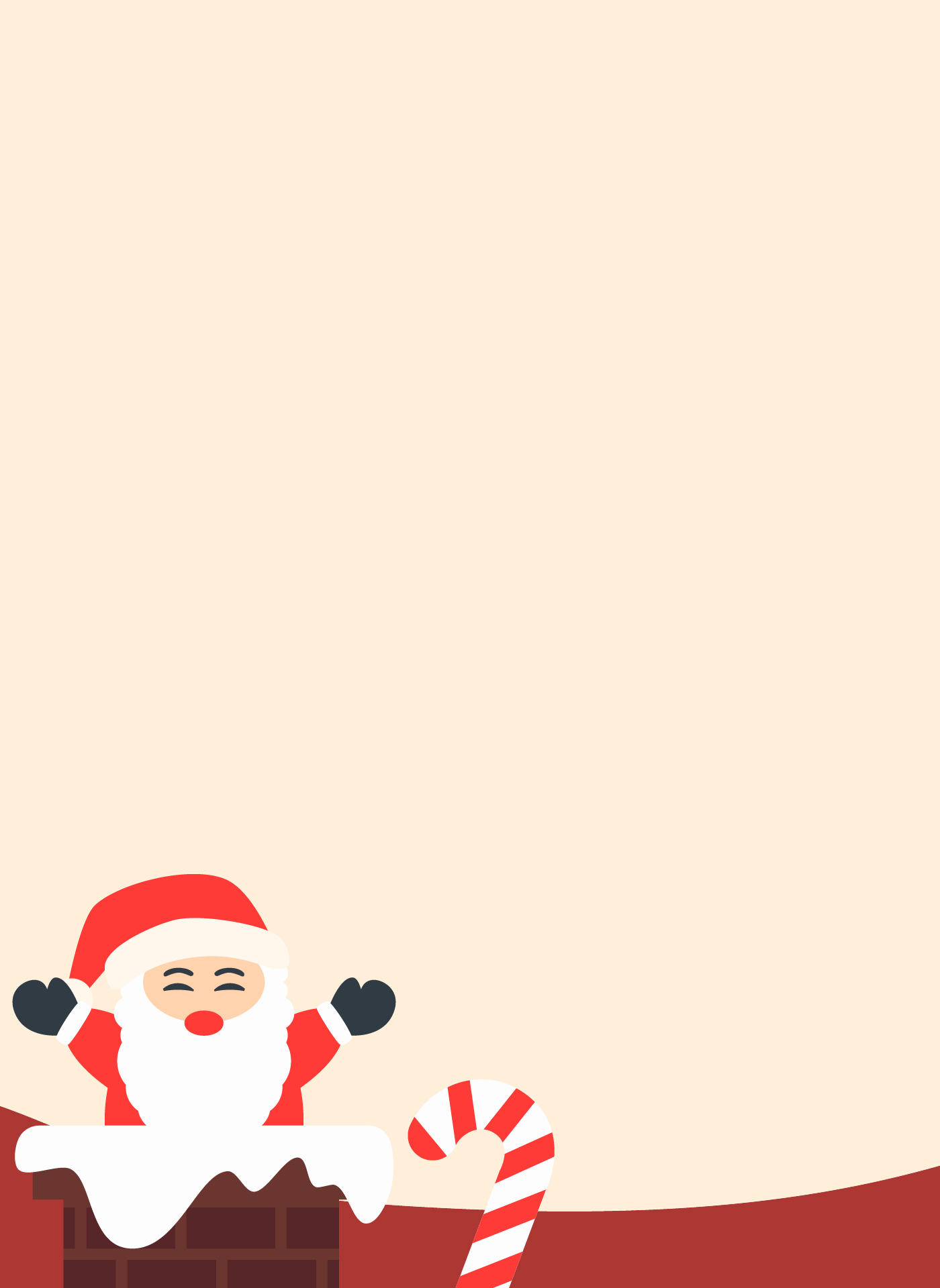 Santa Claus Christmas Note Paper