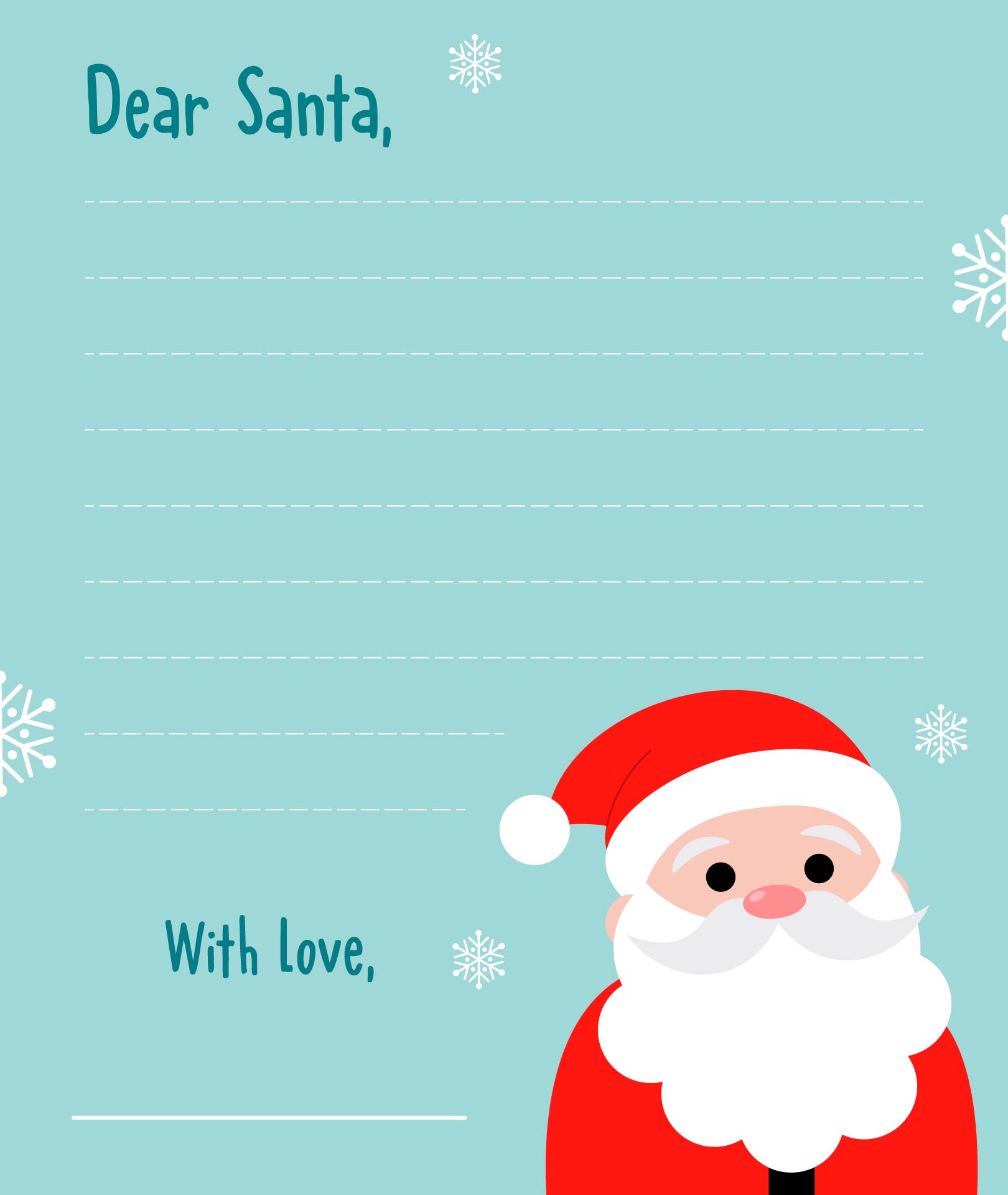 Christmas Note To Santa