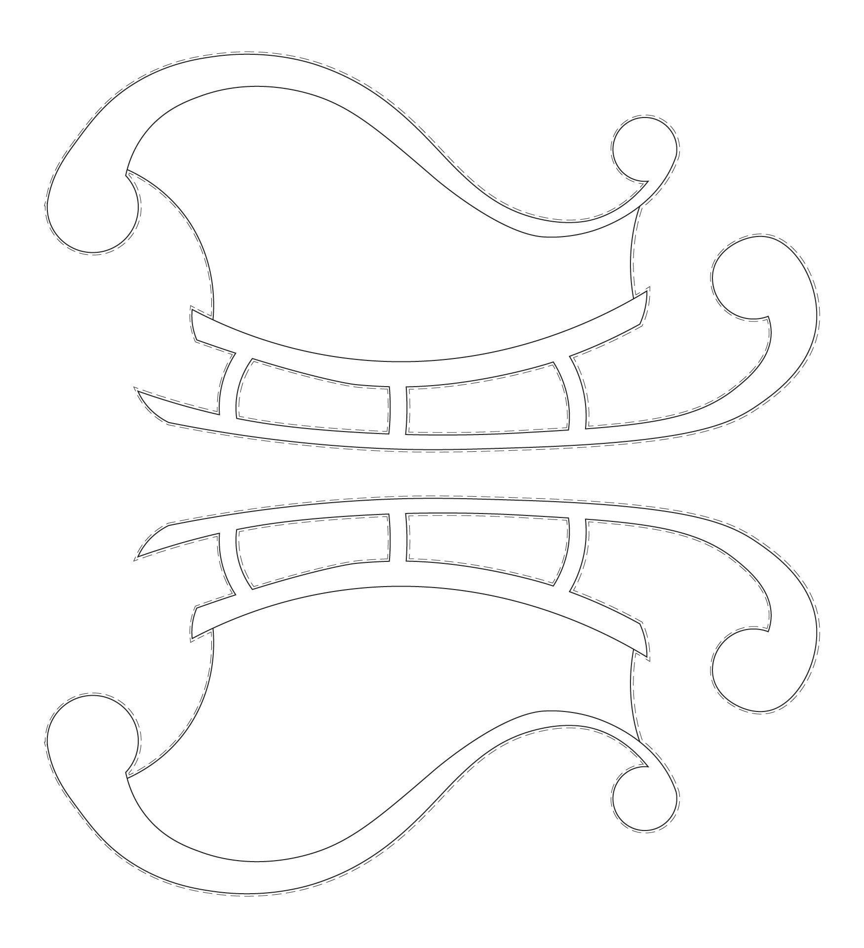 Classroom Sleigh Decoration Template Classroom Sleigh Decoration Template