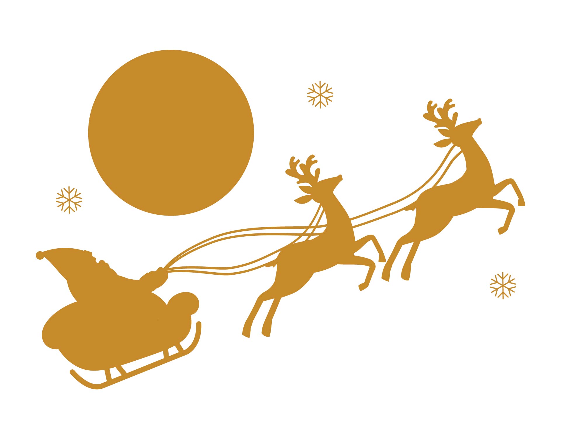 Santa Claus In Sleigh Wall Decor Santa Claus In Sleigh Wall Decor