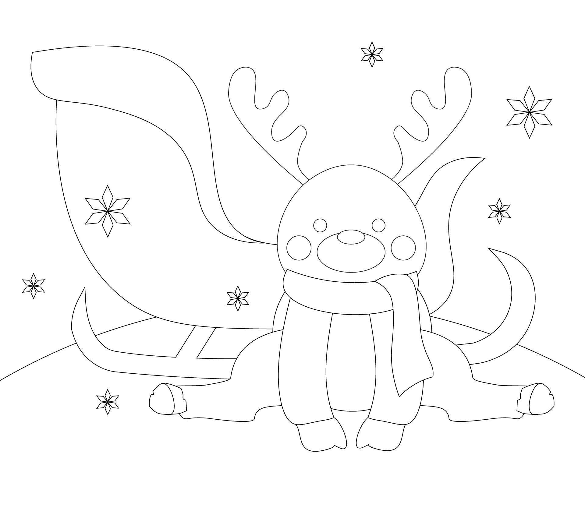 Santa Rudolph Sleigh Clip Art Santa Rudolph Sleigh Clip Art