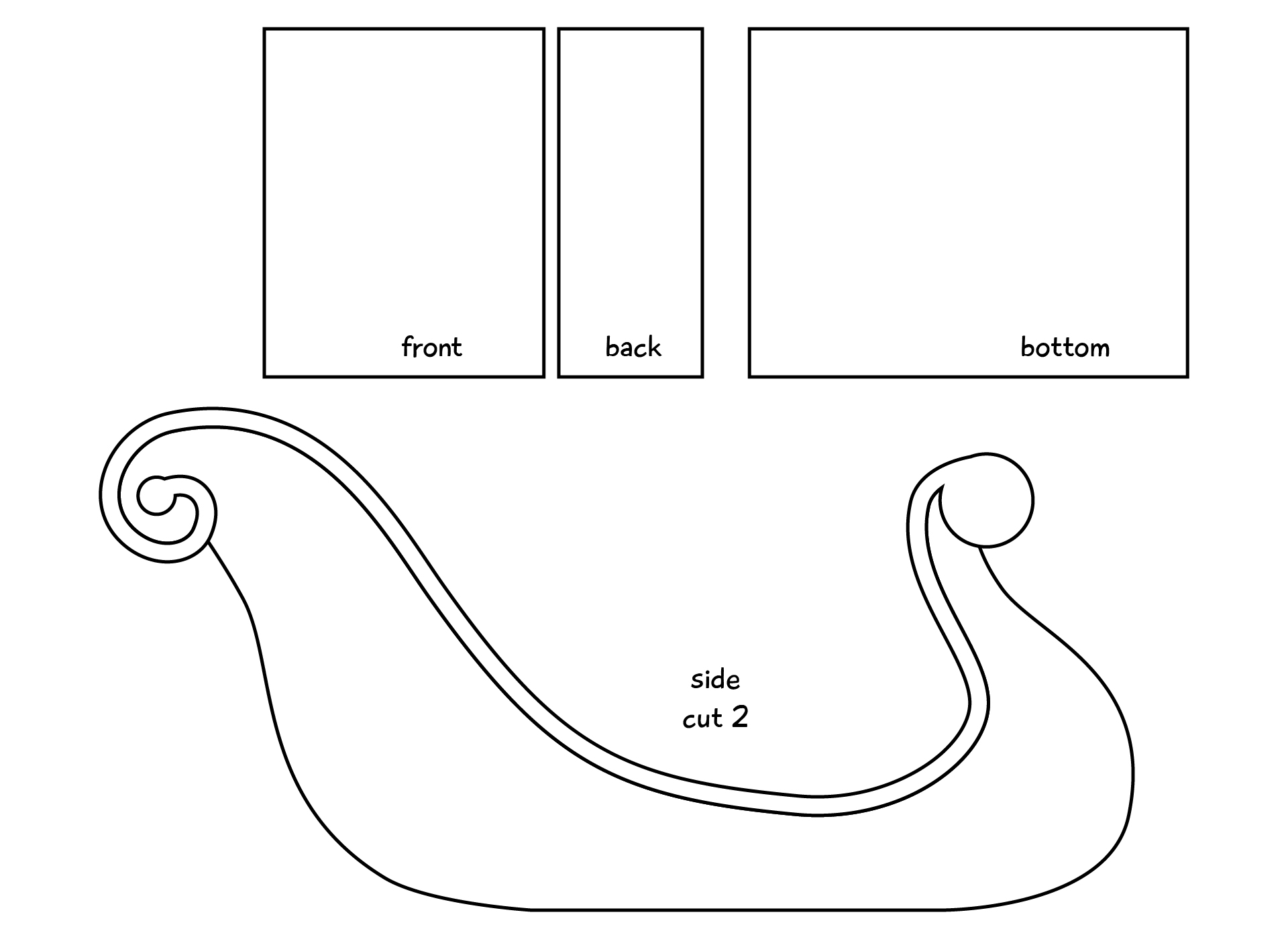 Sleigh Template For Gingerbread