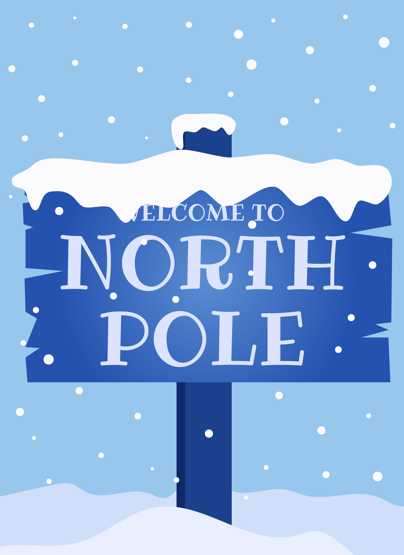 North Pole Sign For Christmas Printable