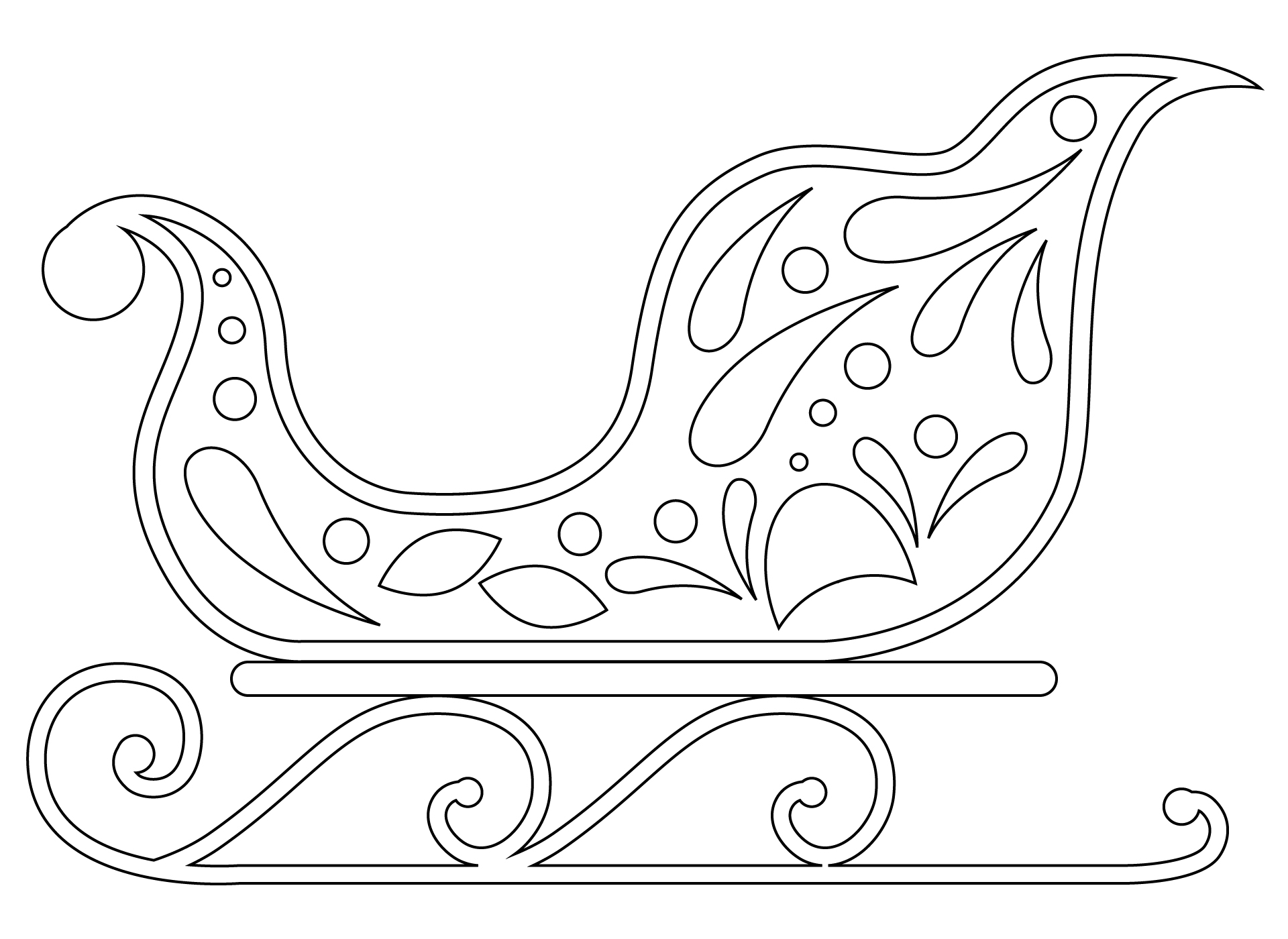 Sleigh Simple Decoration Template Sleigh Simple Decoration Template
