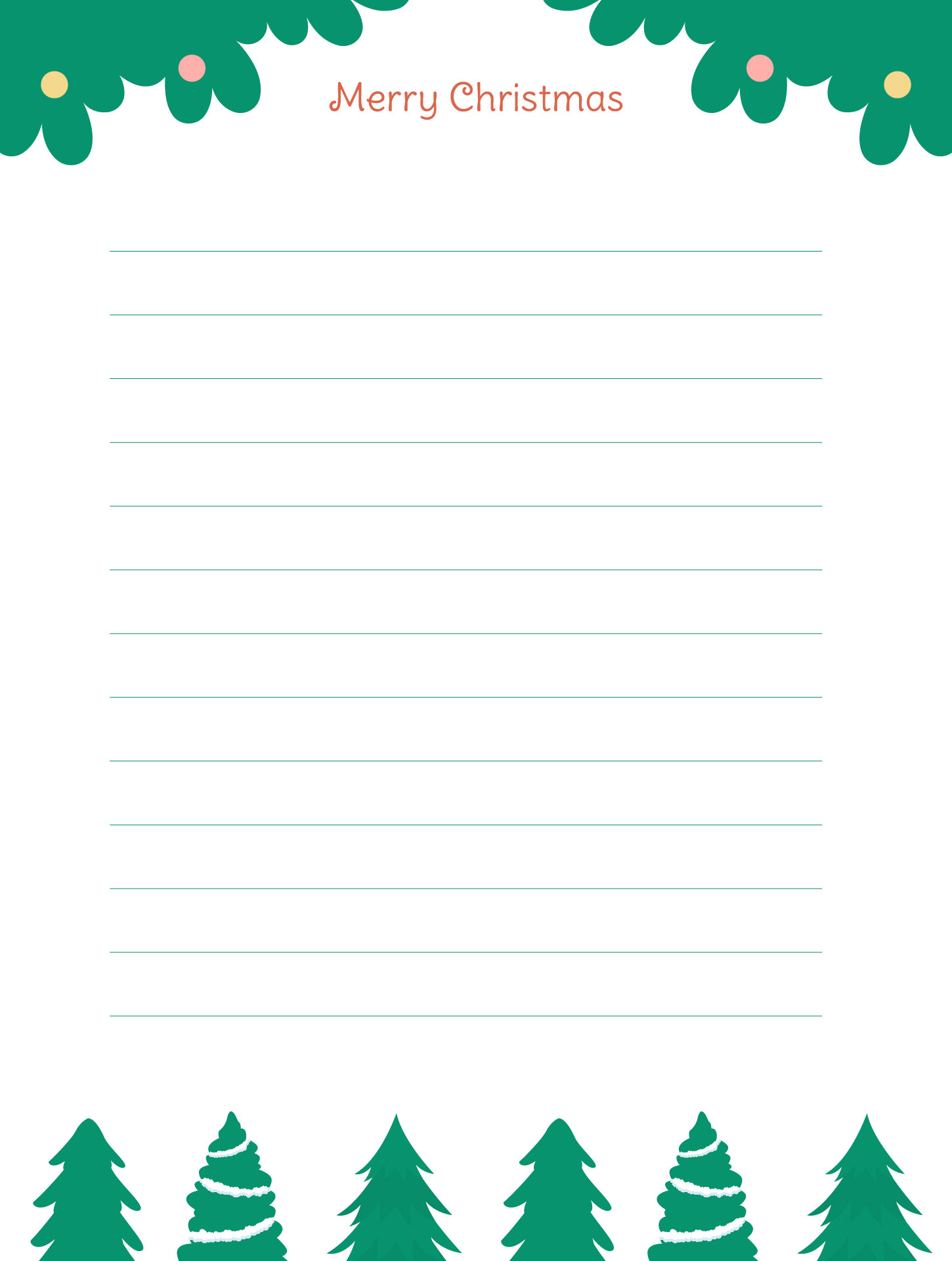 Printable Christmas Memo Sheet