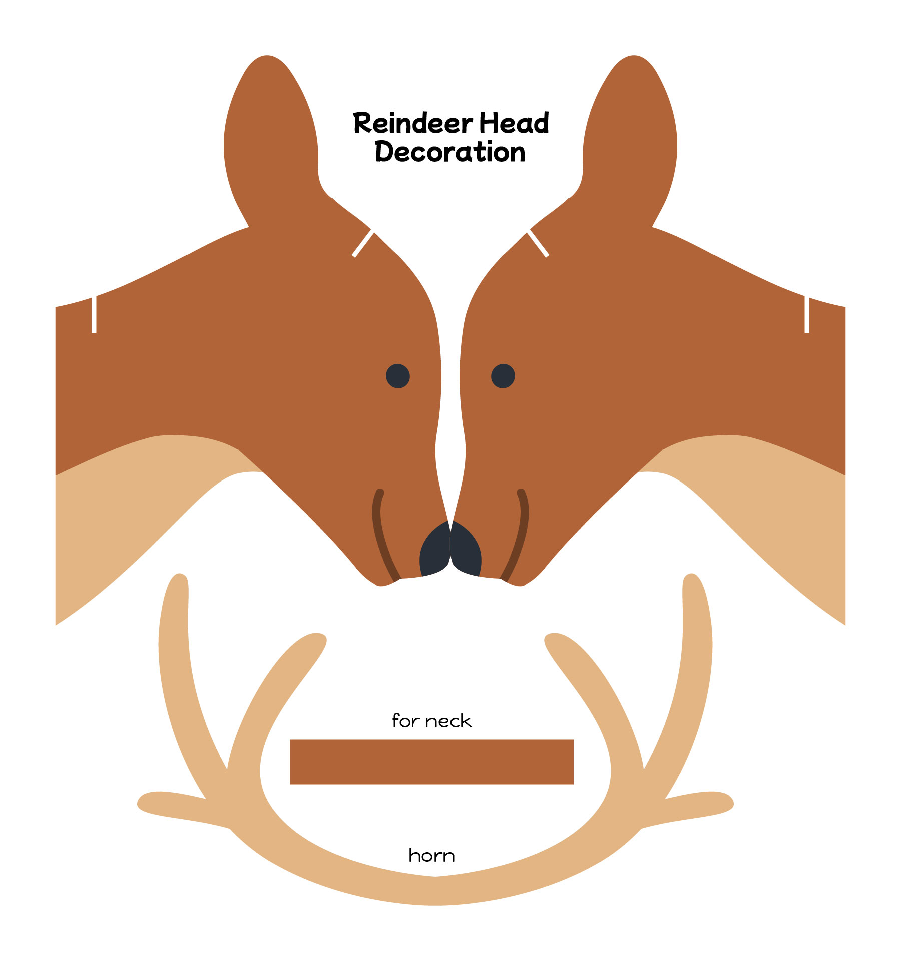 Reindeer Head Decoration