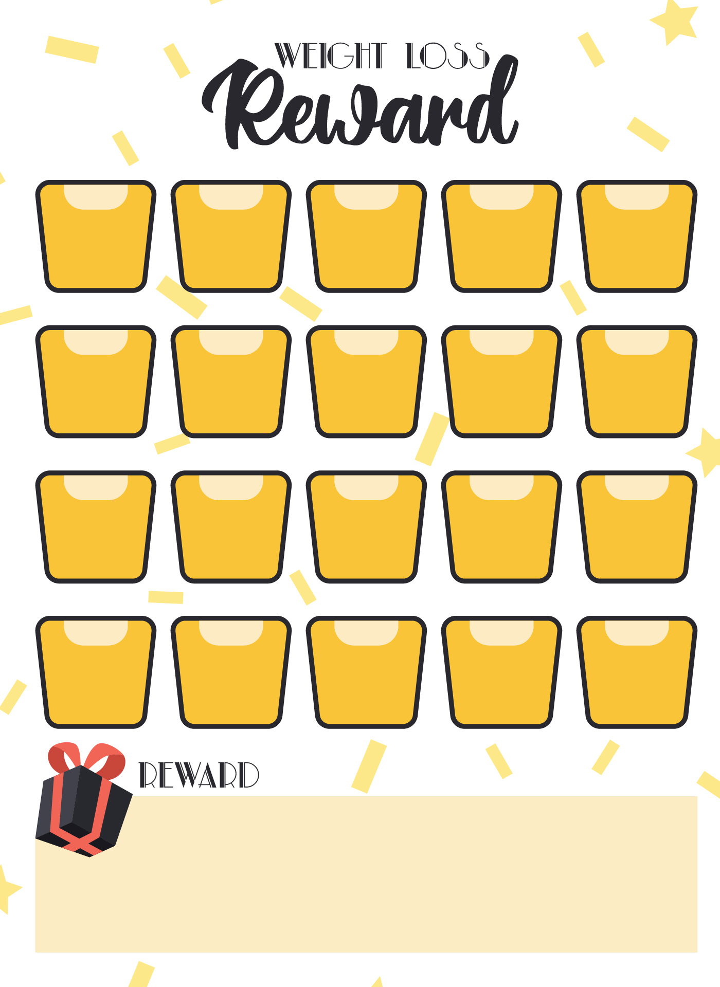 Weight Loss Reward Template