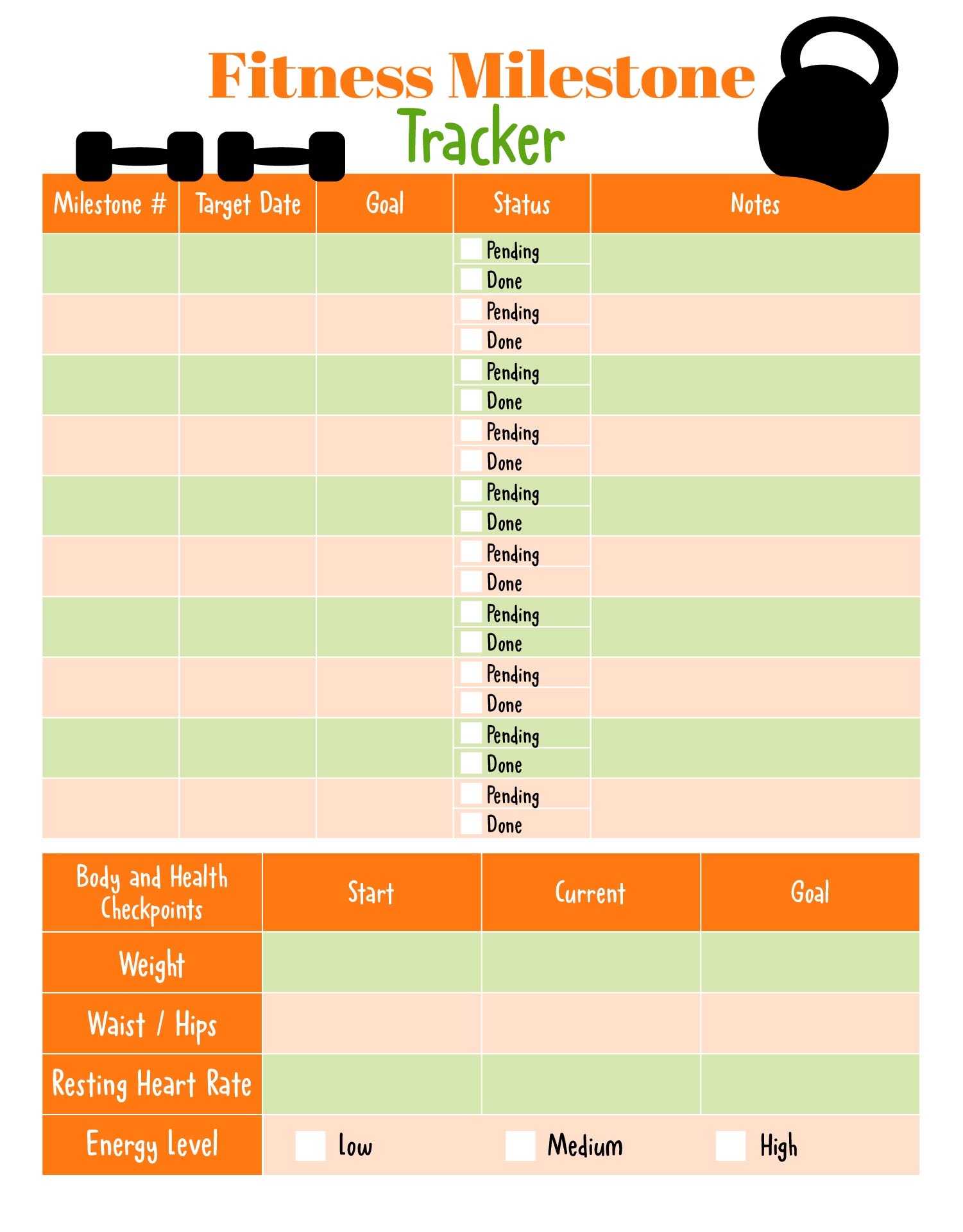 Fitness Milestone Tracker