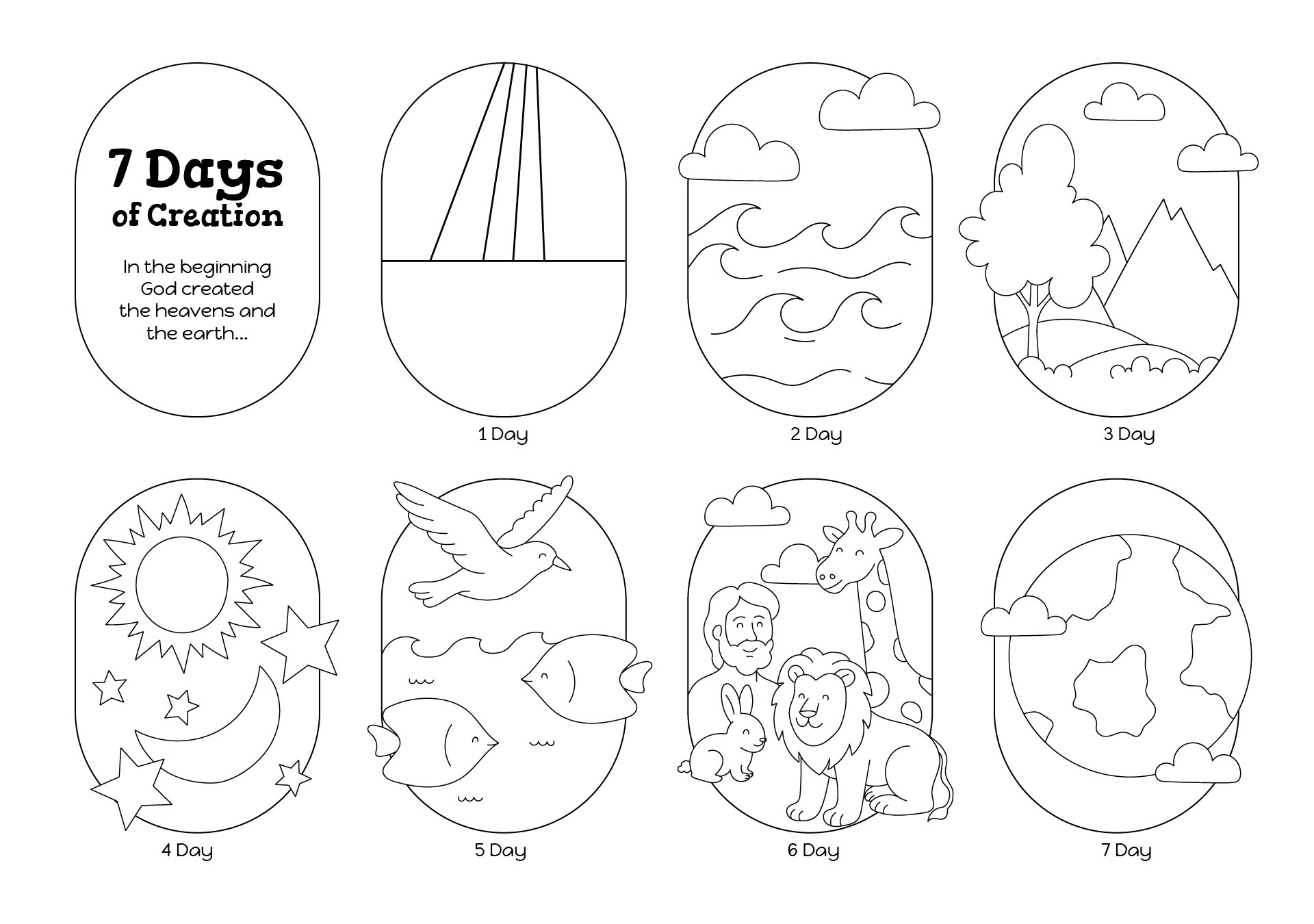 Gods Creation Worksheet Template Gods Creation Worksheet Template