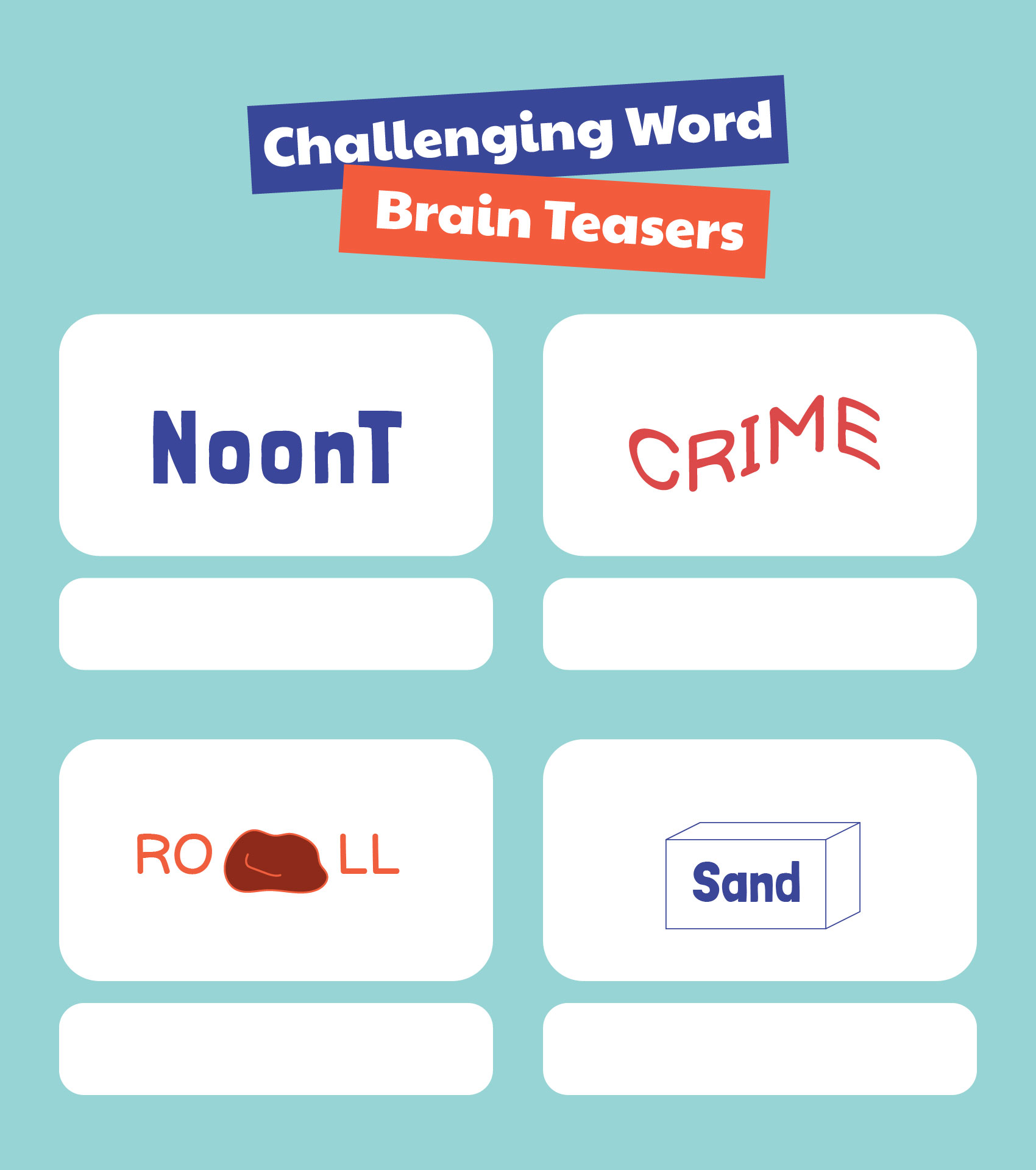 Challenging Word Brain Teasers