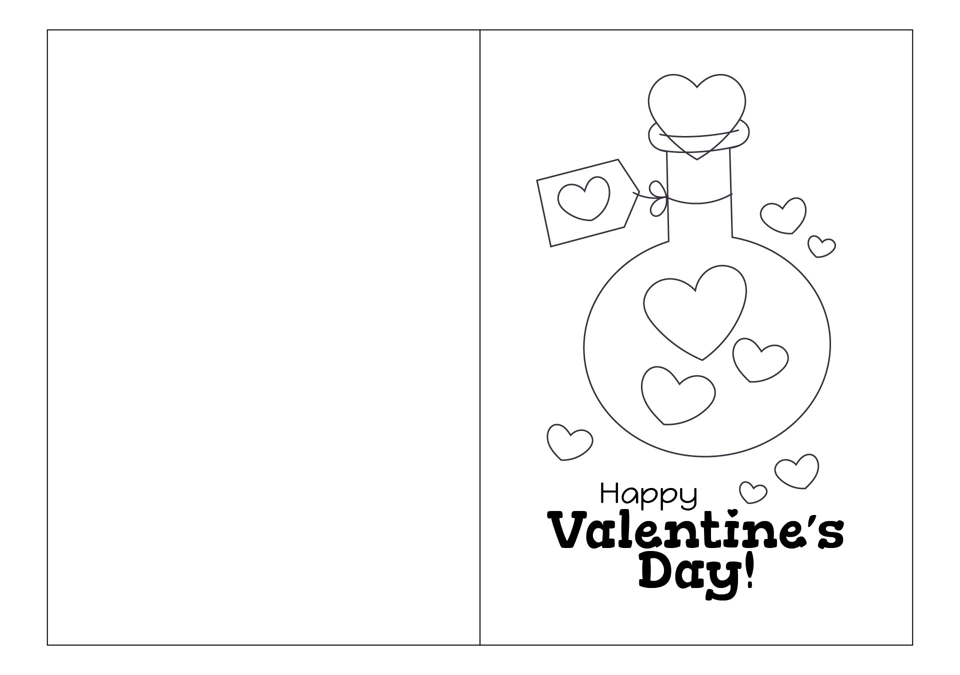 Heart You Printable Foldable Valentine Cards