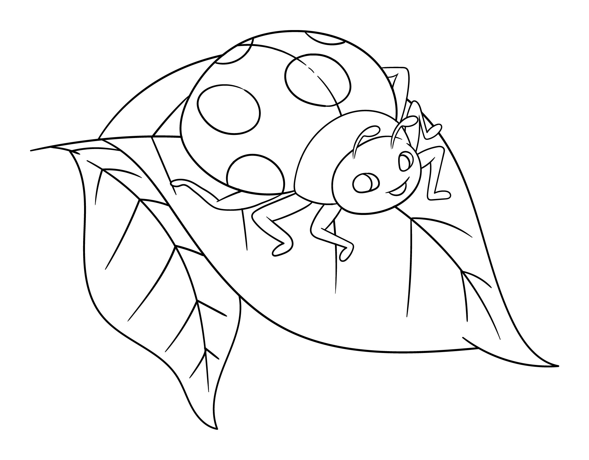 Easy Coloring Children Coloring Page