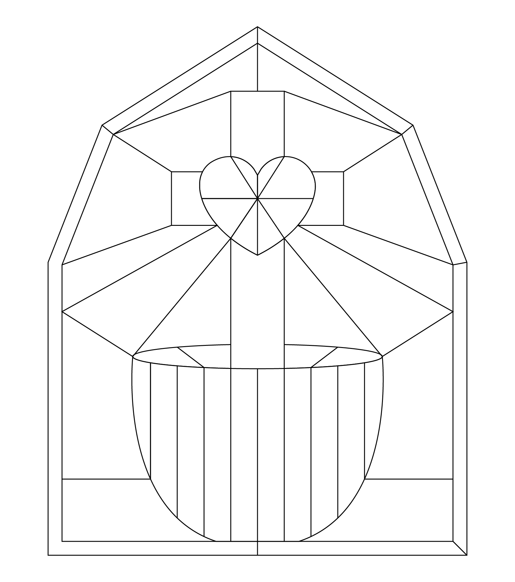 Stained Glass Catholic Coloring Page Stained Glass Catholic Coloring Page