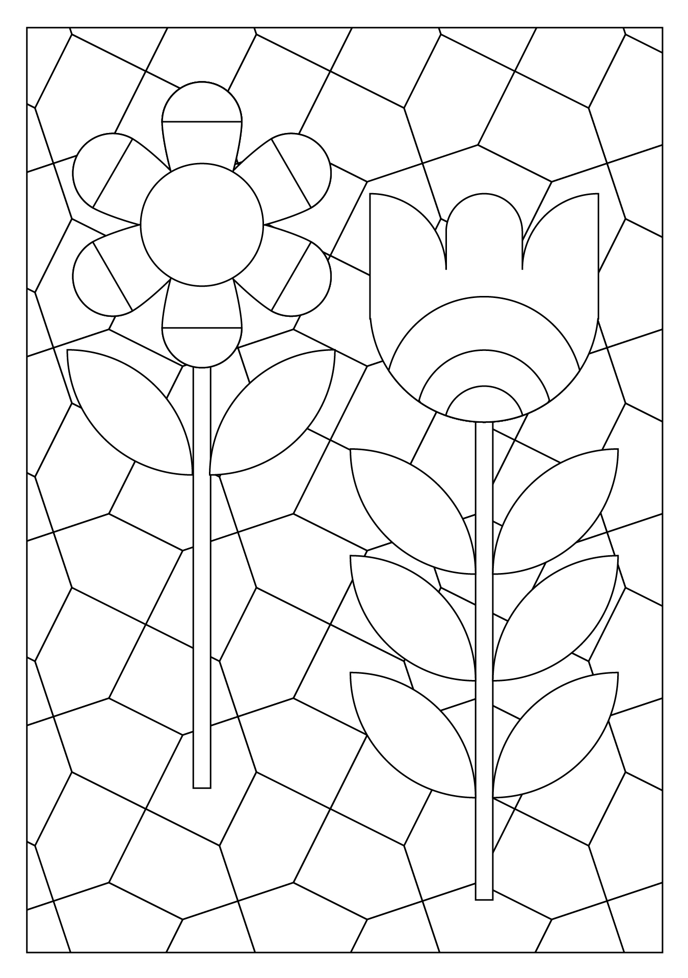 Printable Mosaic Coloring Pages Printable Mosaic Coloring Pages