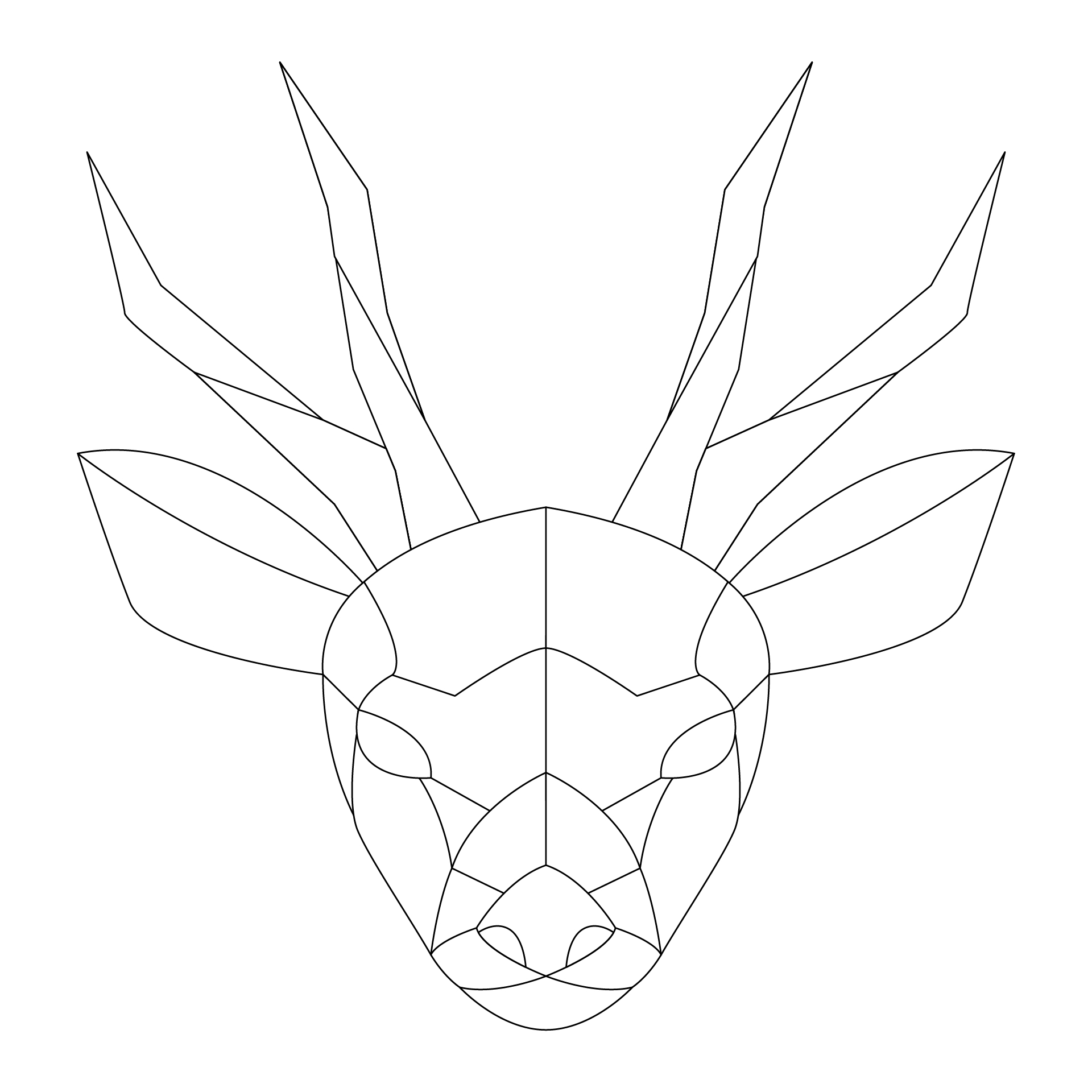 Deer Buddy Stained Glass Pattern