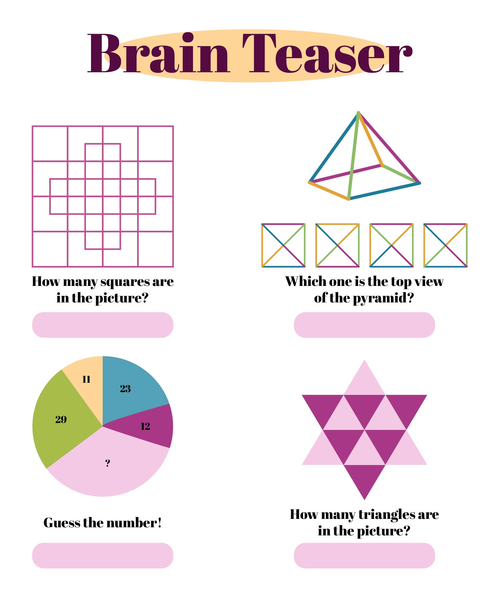 Visual Brain Teaser Puzzle