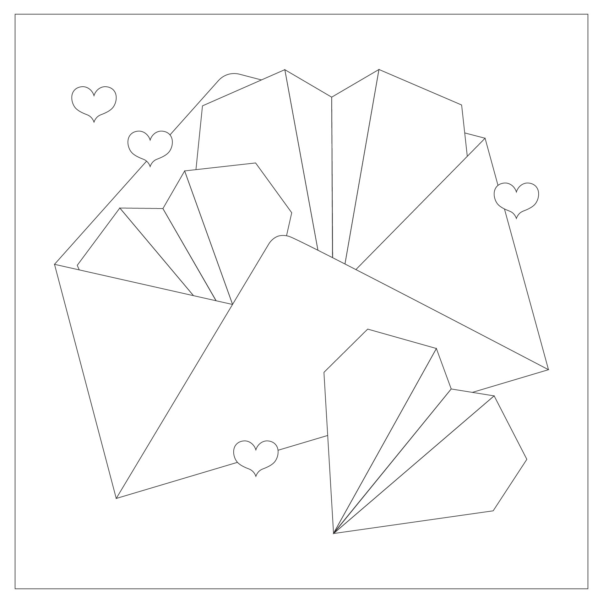 Simple Valentines Day Coloring Page Activity