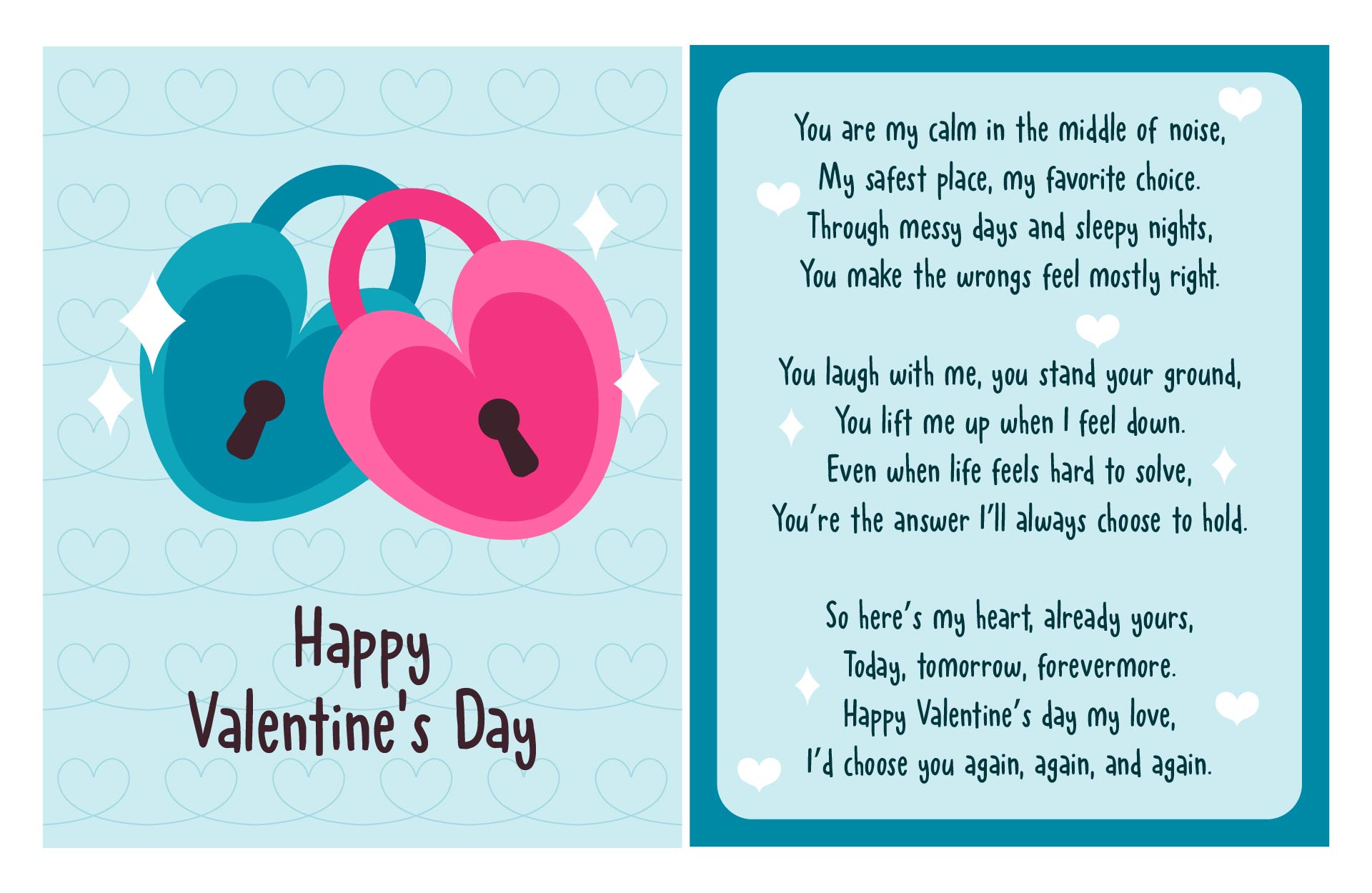 Romantic Heartfelt Poem For Husband Valentine Card Romantic Heartfelt Poem For Husband Valentine Card