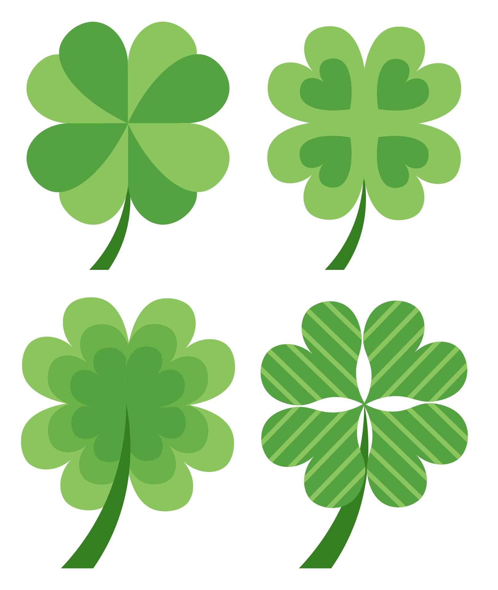 Green Shamrock Clip Art For Decorating Green Shamrock Clip Art For Decorating