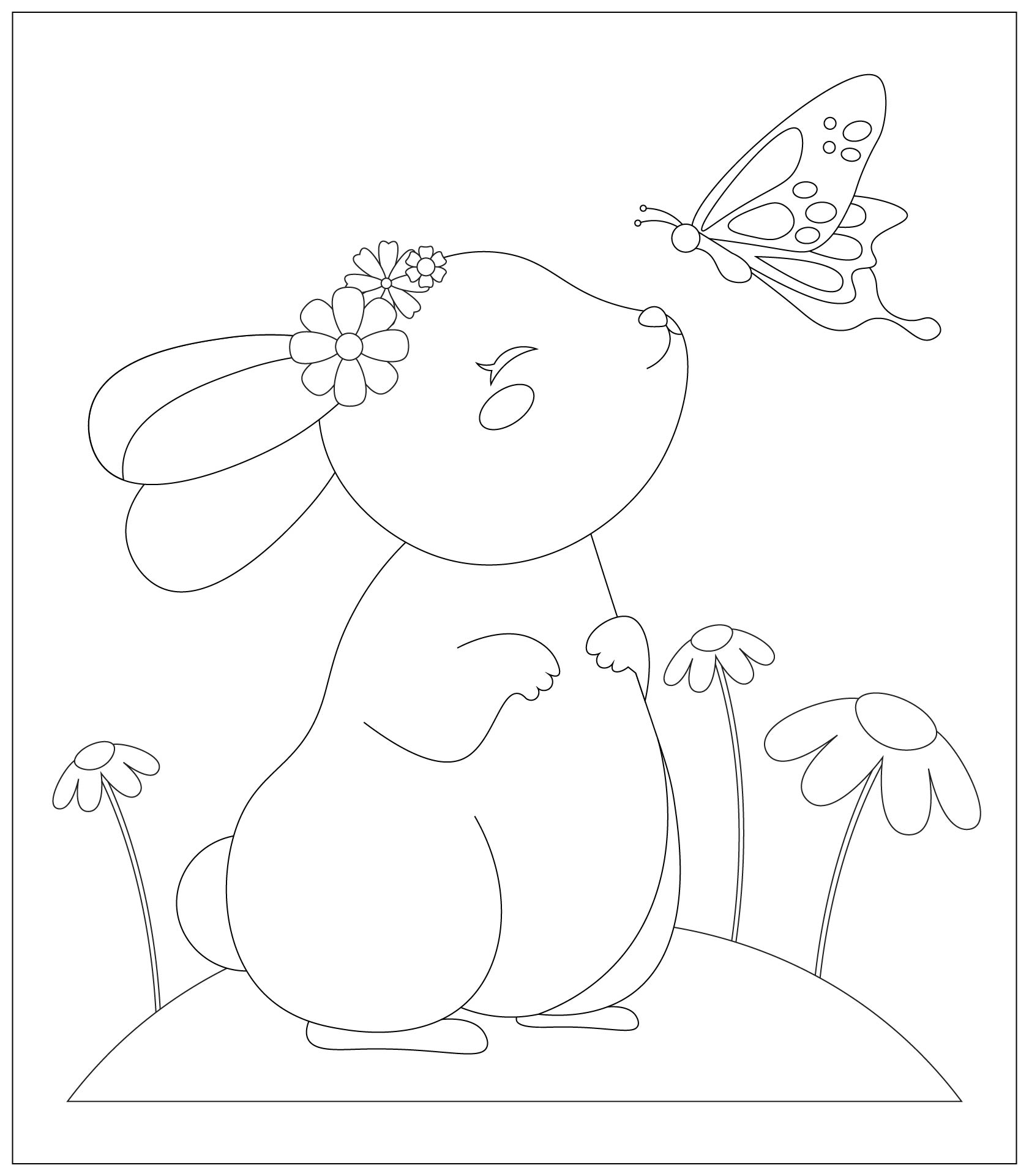Printable Spring Animals Coloring Pages Printable Spring Animals Coloring Pages