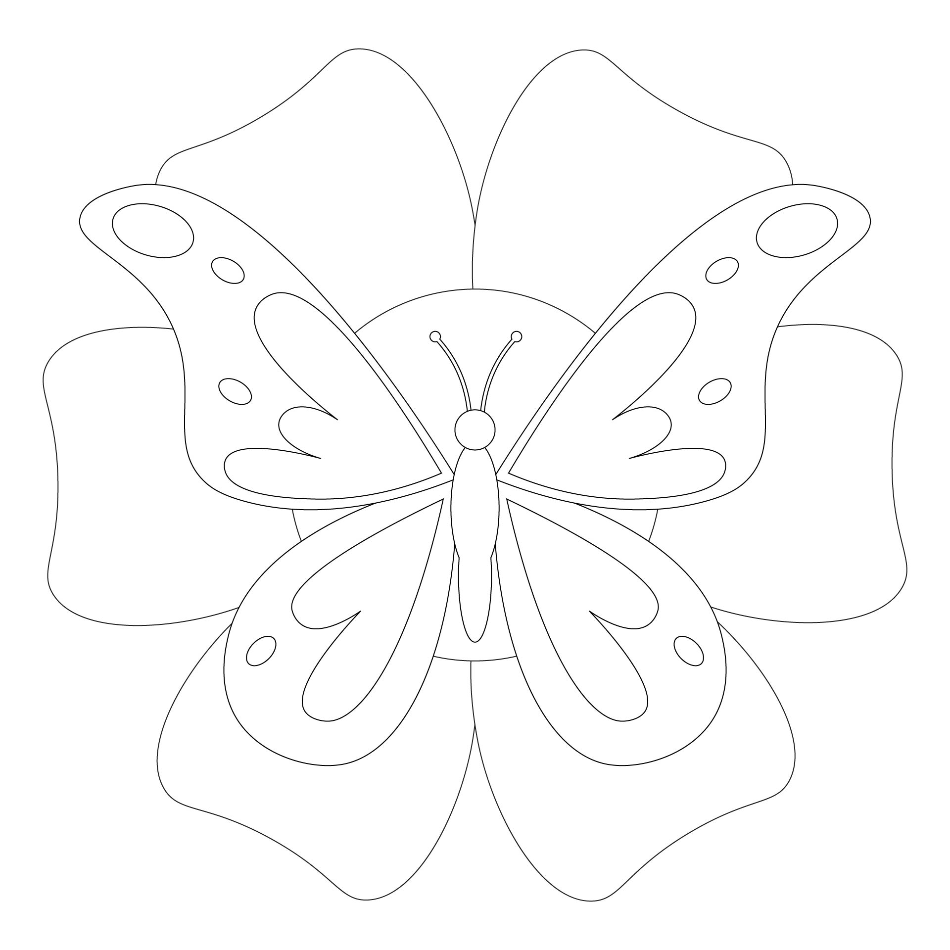 Printable Spring Butterflies Coloring Pages Printable Spring Butterflies Coloring Pages