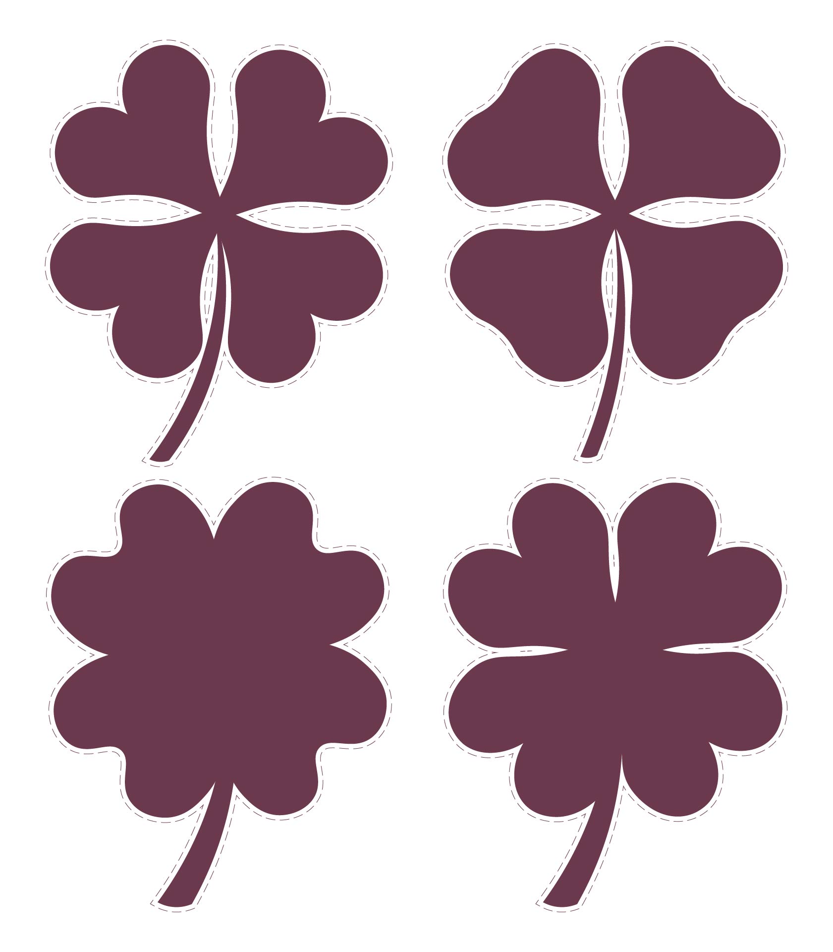 Shamrock Silhouette Clip Art Shamrock Silhouette Clip Art