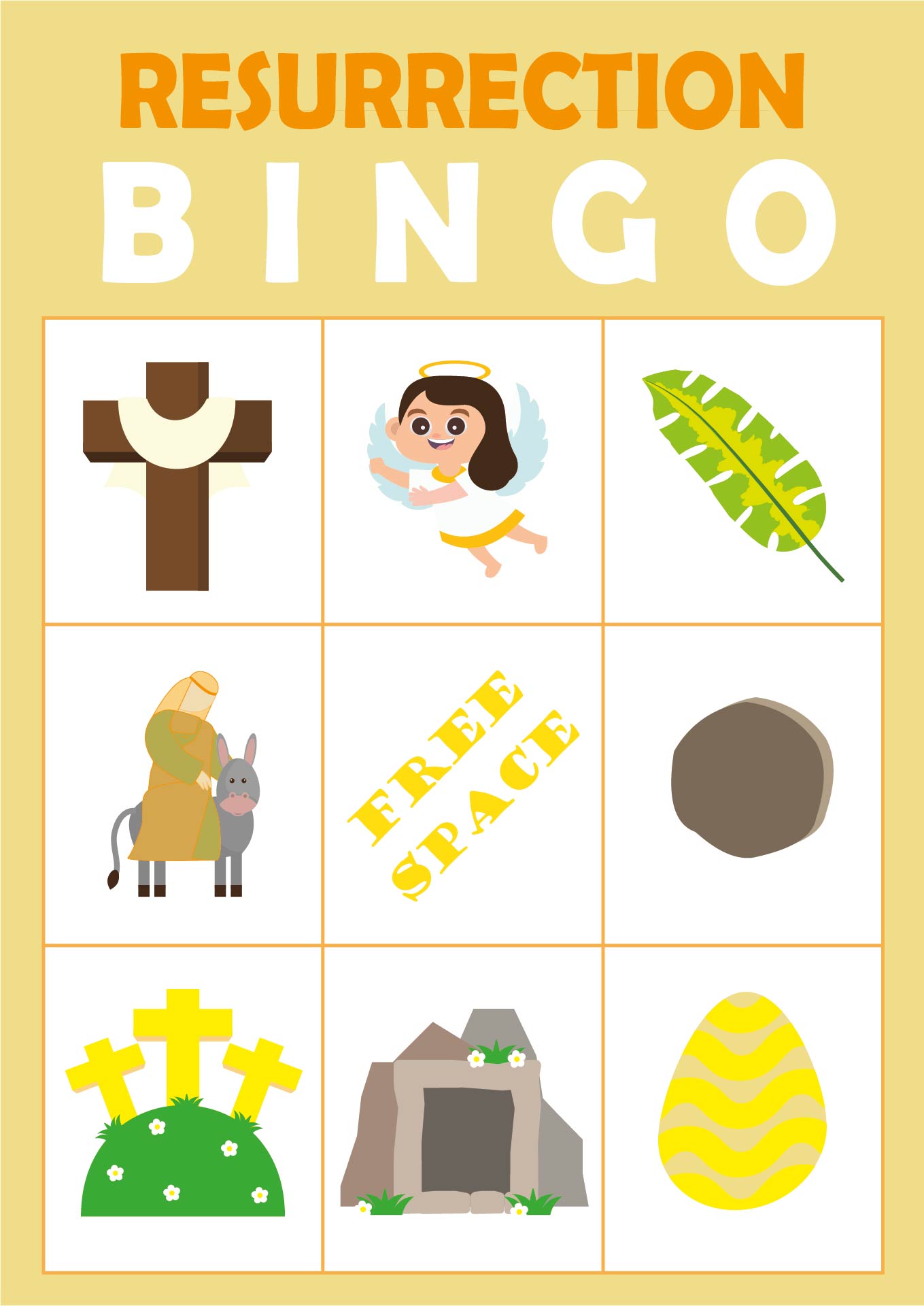 Bible Verse Easter Bingo Sheets