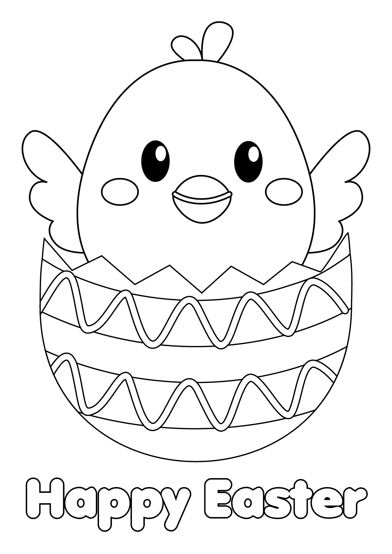 Cute Easter Chicks Coloring Sheets Cute Easter Chicks Coloring Sheets