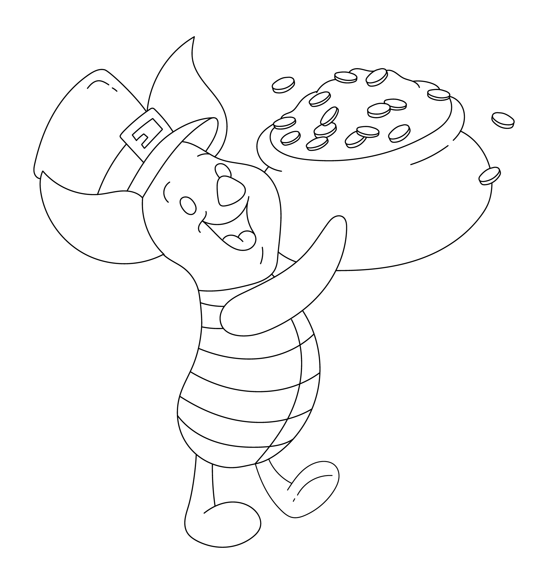 Disney St Patricks Day Coloring Pages