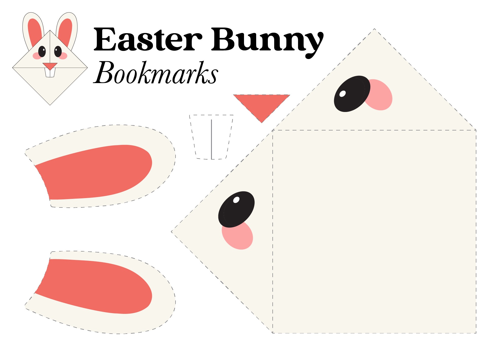 DIY Easter Bunny Bookmarks