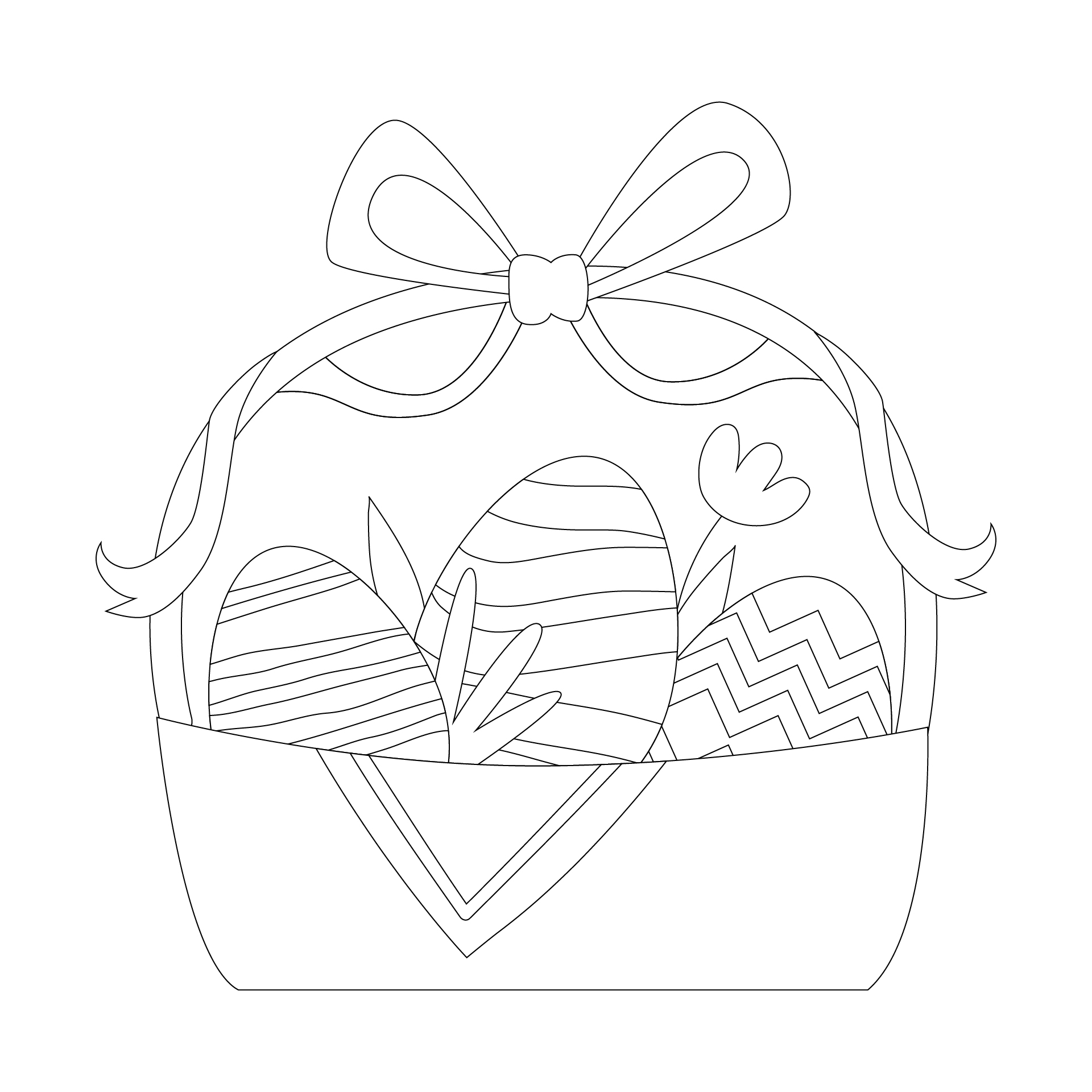 Easter Basket Coloring Activities Easter Basket Coloring Activities