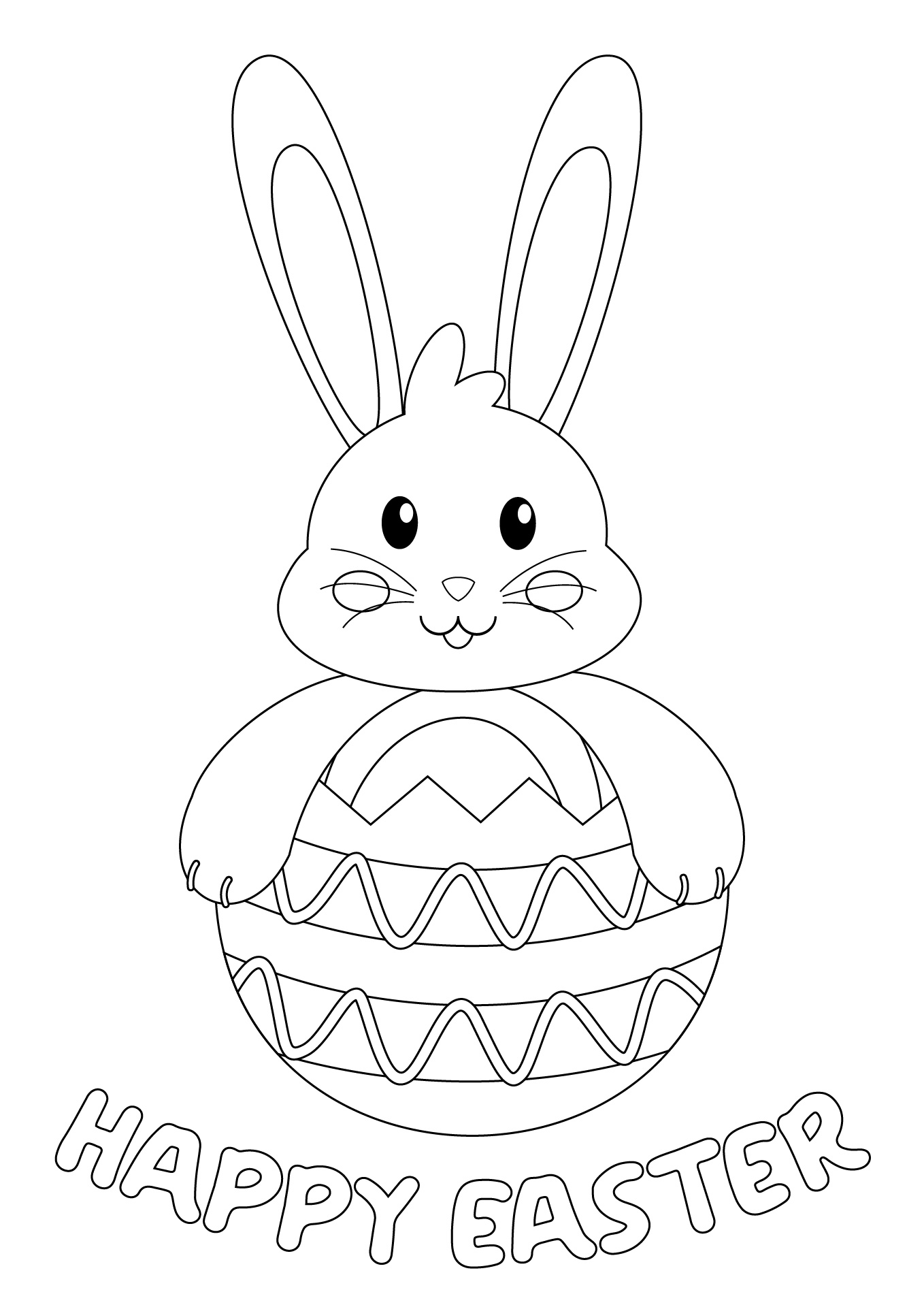 Easter Bunny Coloring Sheets