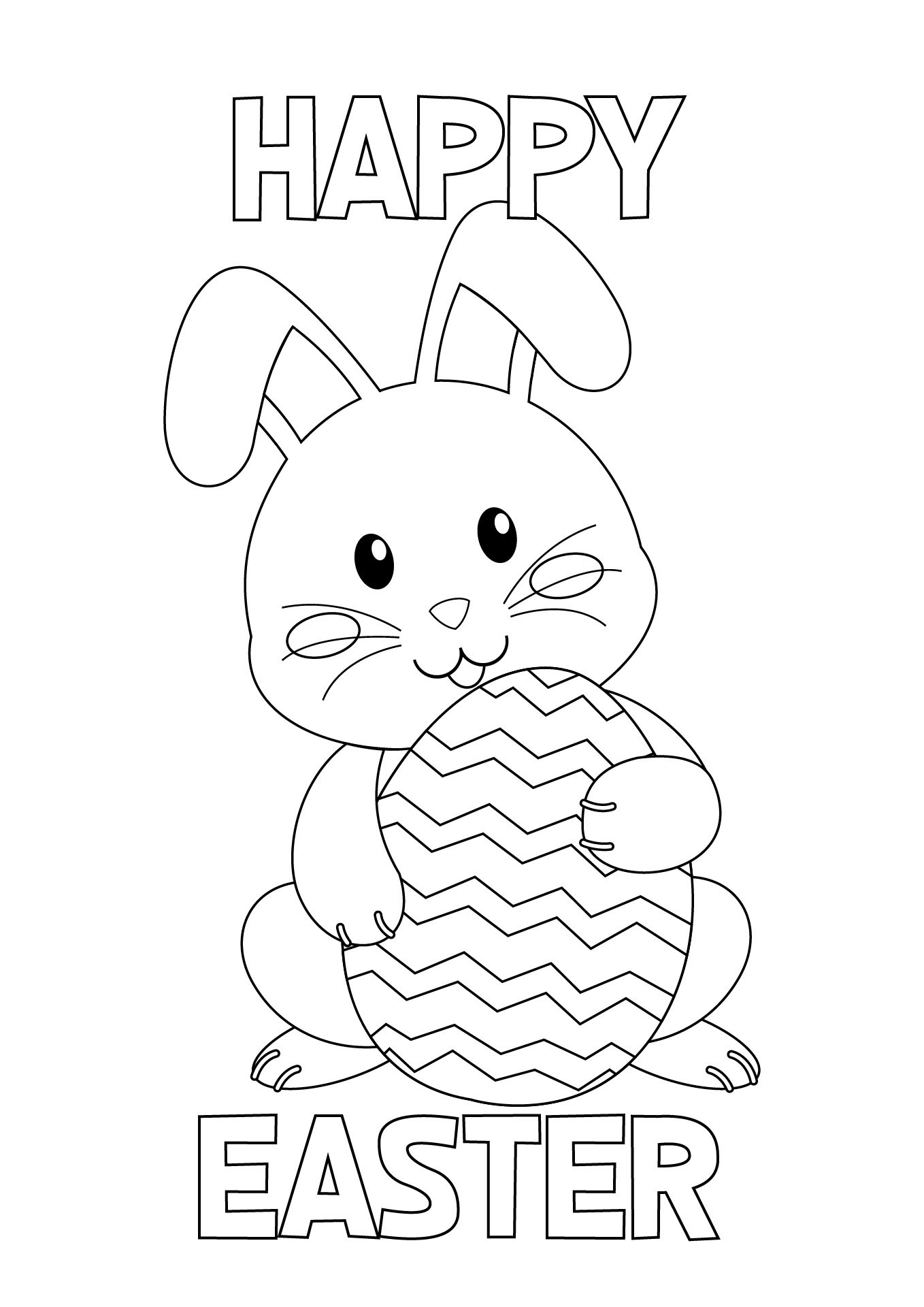 Easter Bunny Coloring Sheets Easter Bunny Coloring Sheets