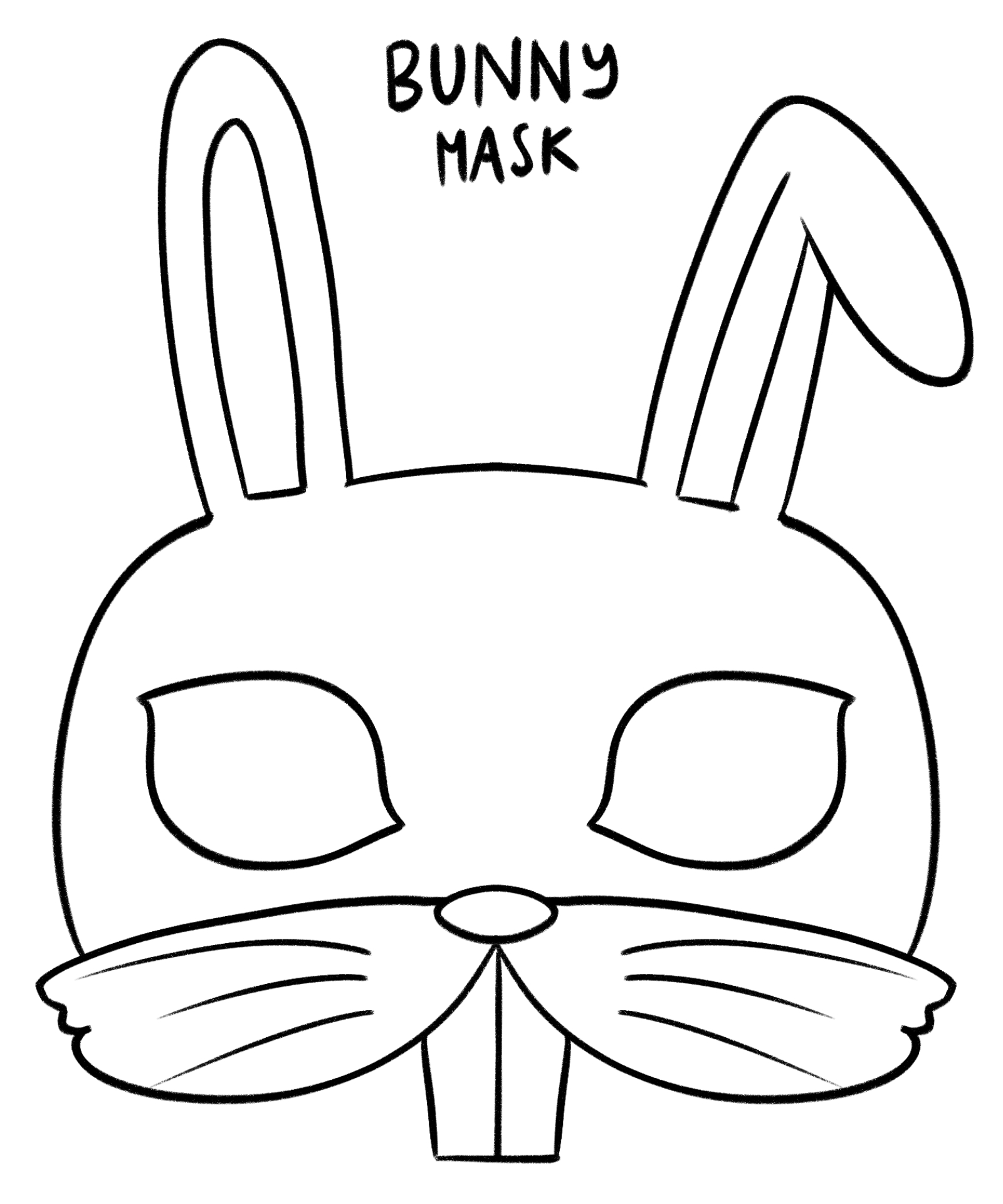 Easter Bunny Mask Printouts Easter Bunny Mask Printouts
