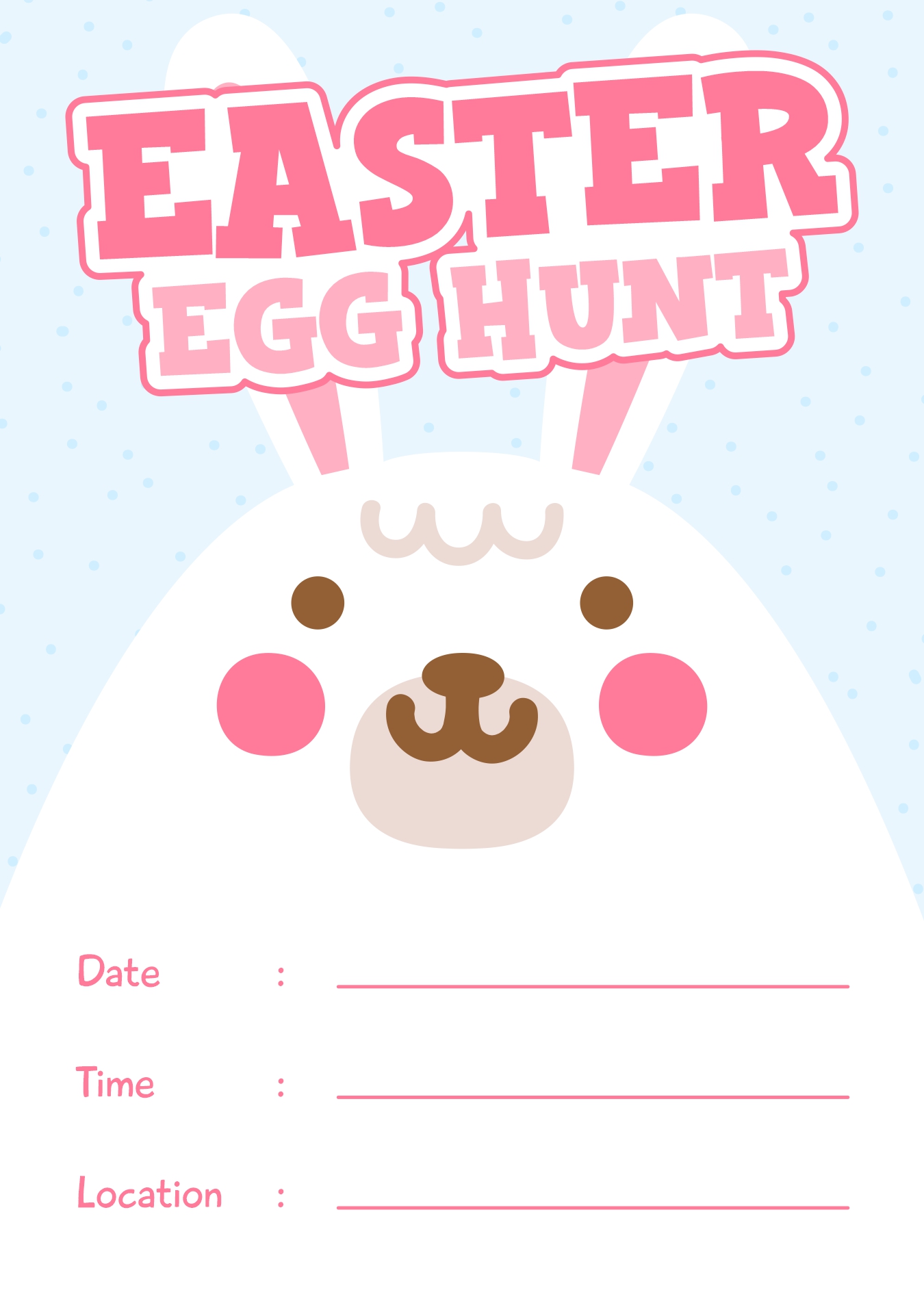 Easter Egg Hunt Invitation Printable Easter Egg Hunt Invitation Printable