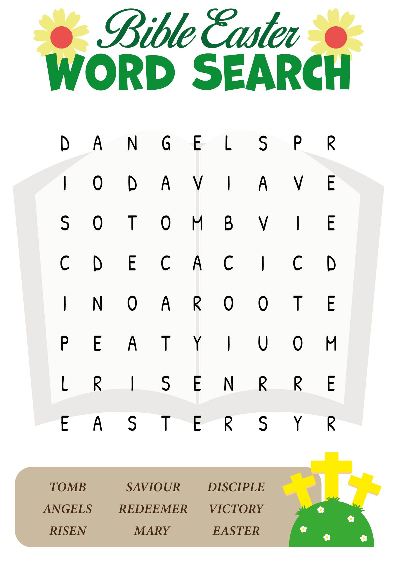 Easter-themed Printable Bible Word Search Games