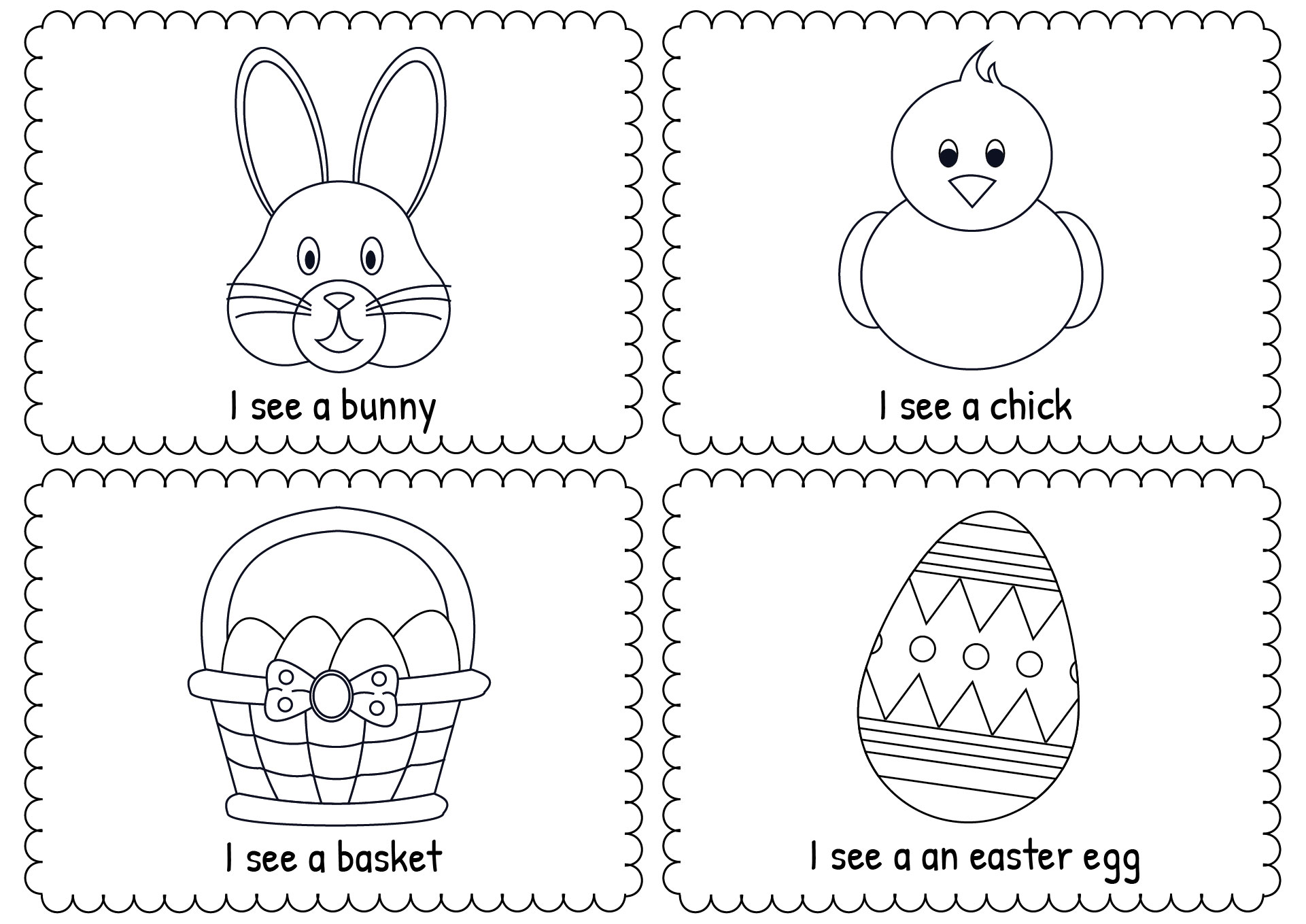 Easy Easter Mini Book for Toddlers Easy Easter Mini Book for Toddlers