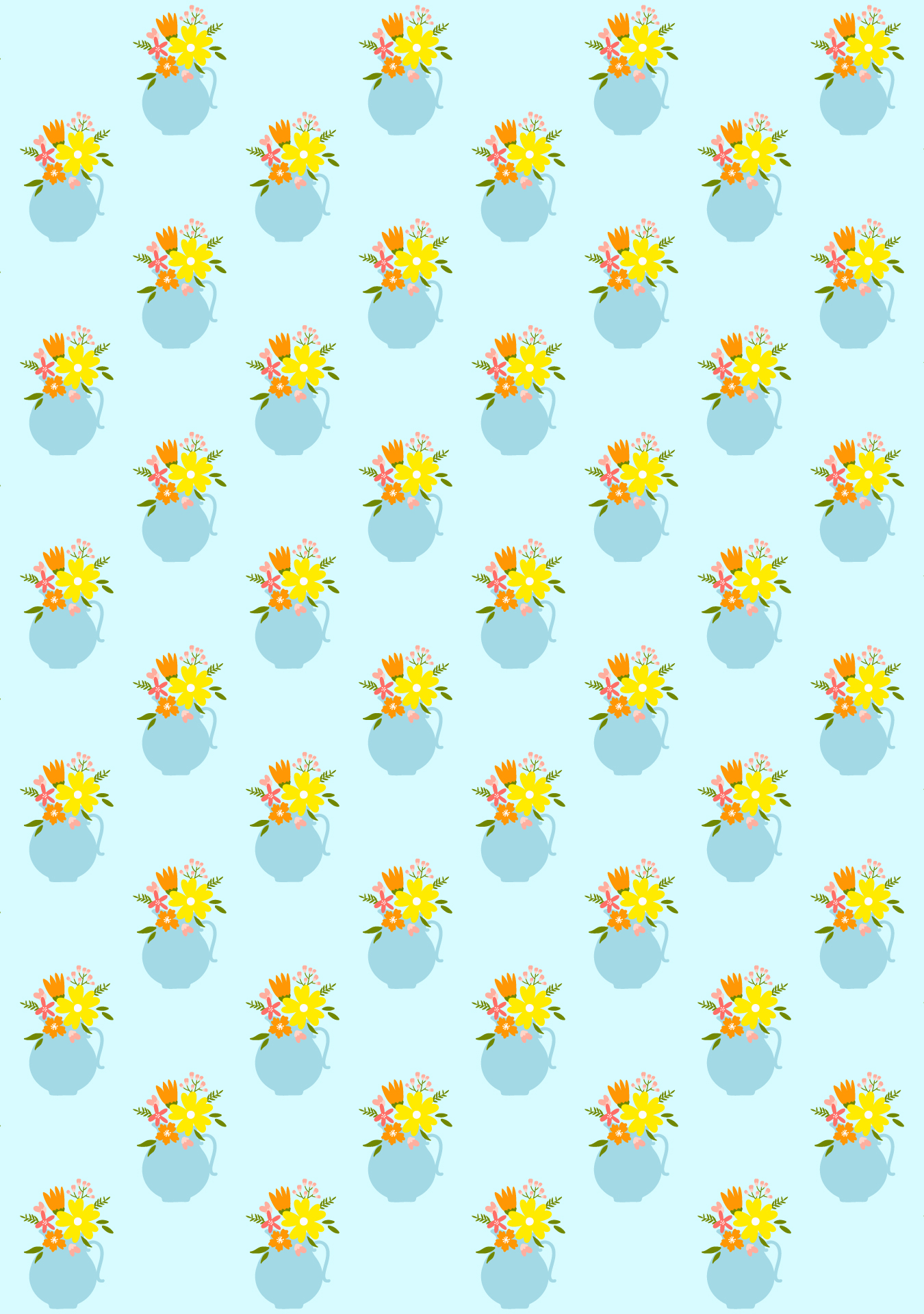 Spring Floral Patterns Printable Paper