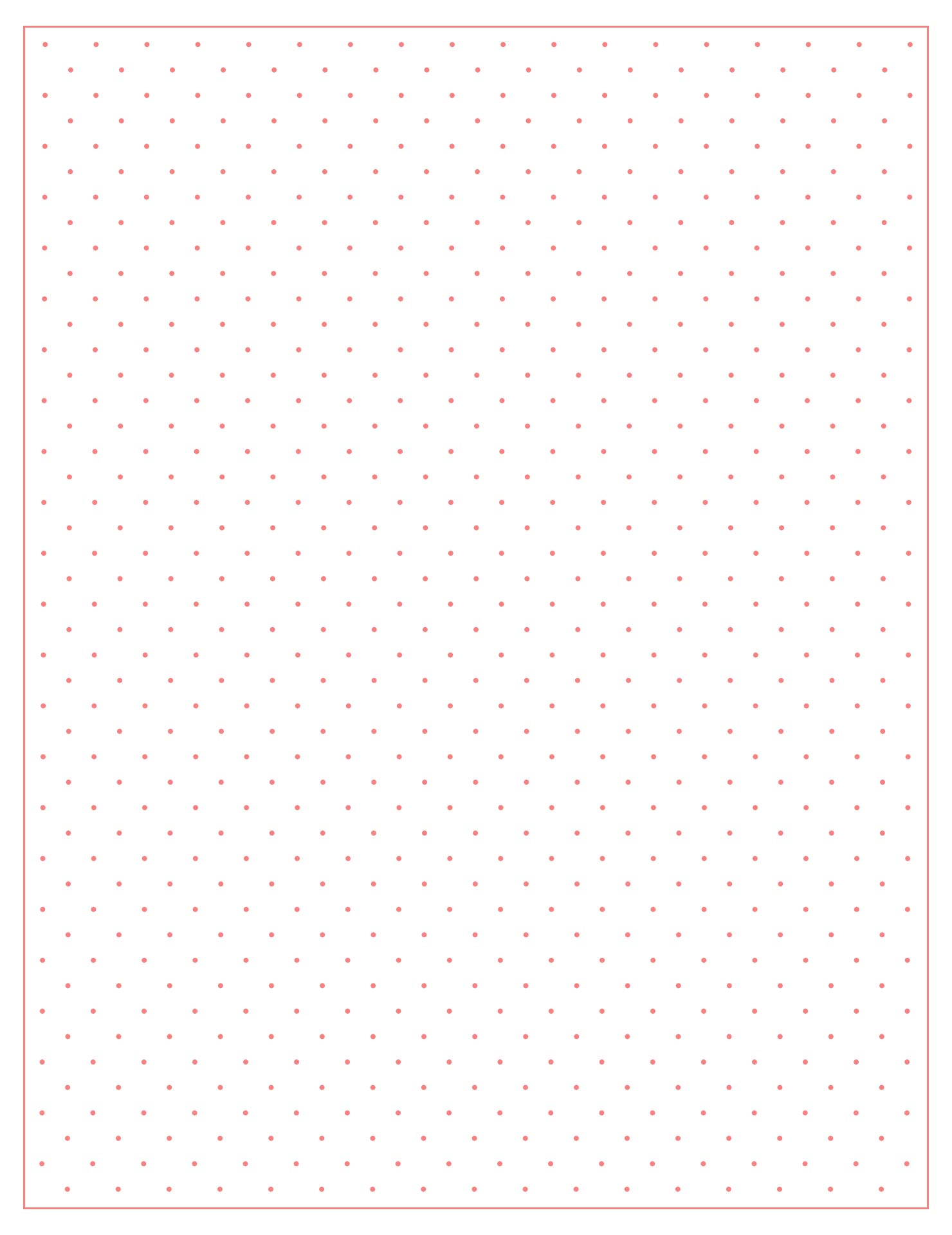 Isometric Dot Grid Paper Printable Isometric Dot Grid Paper Printable