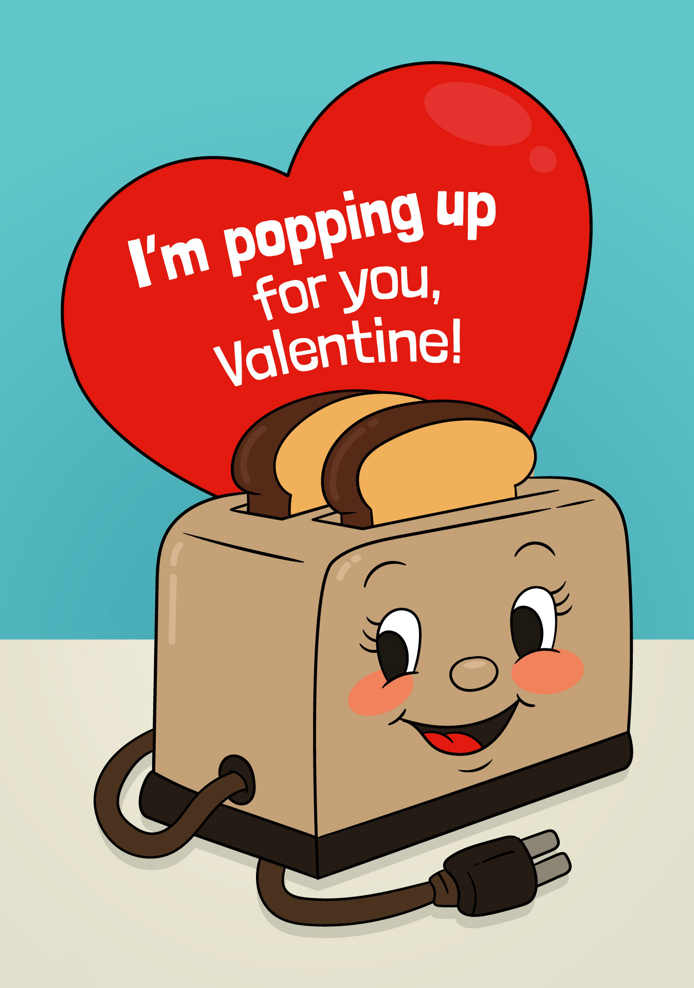 Vintage Happy Valentines Day Postcard