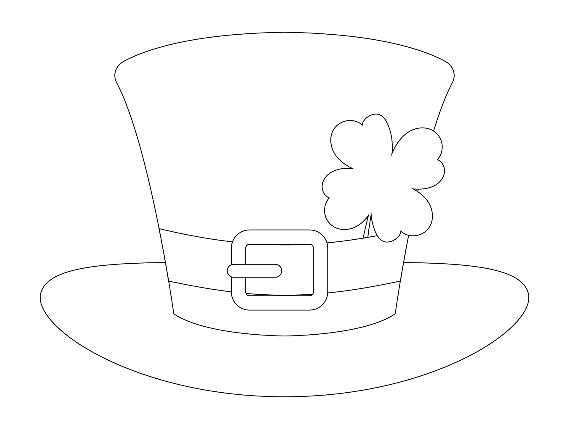 Leprechaun Hat Template
