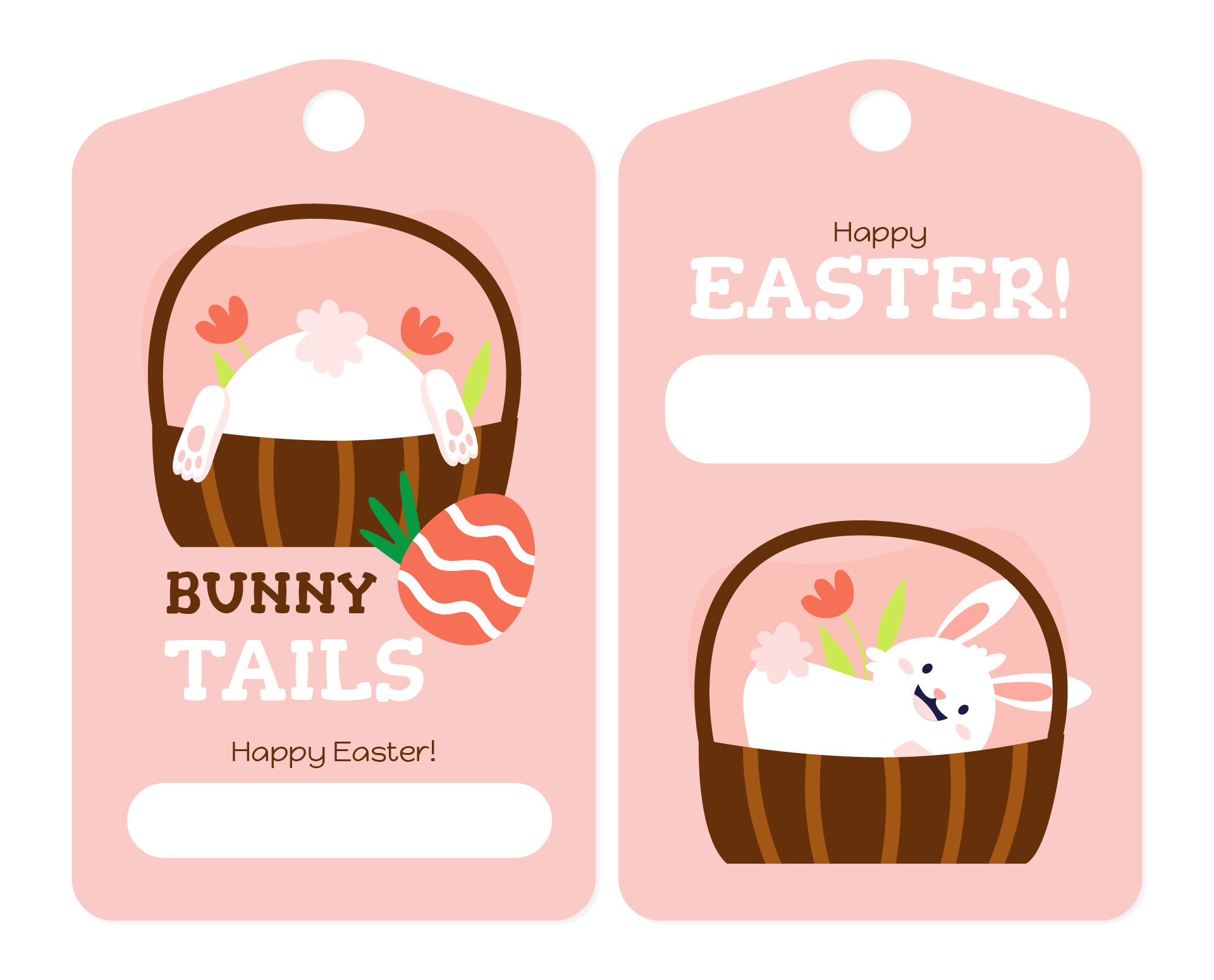 Printable Bunny Tails Favor Tags for Easter Printable Bunny Tails Favor Tags for Easter