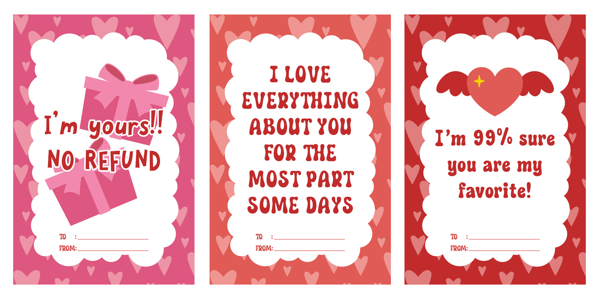Printable Funny Valentine Cards for Friends Printable Funny Valentine Cards for Friends