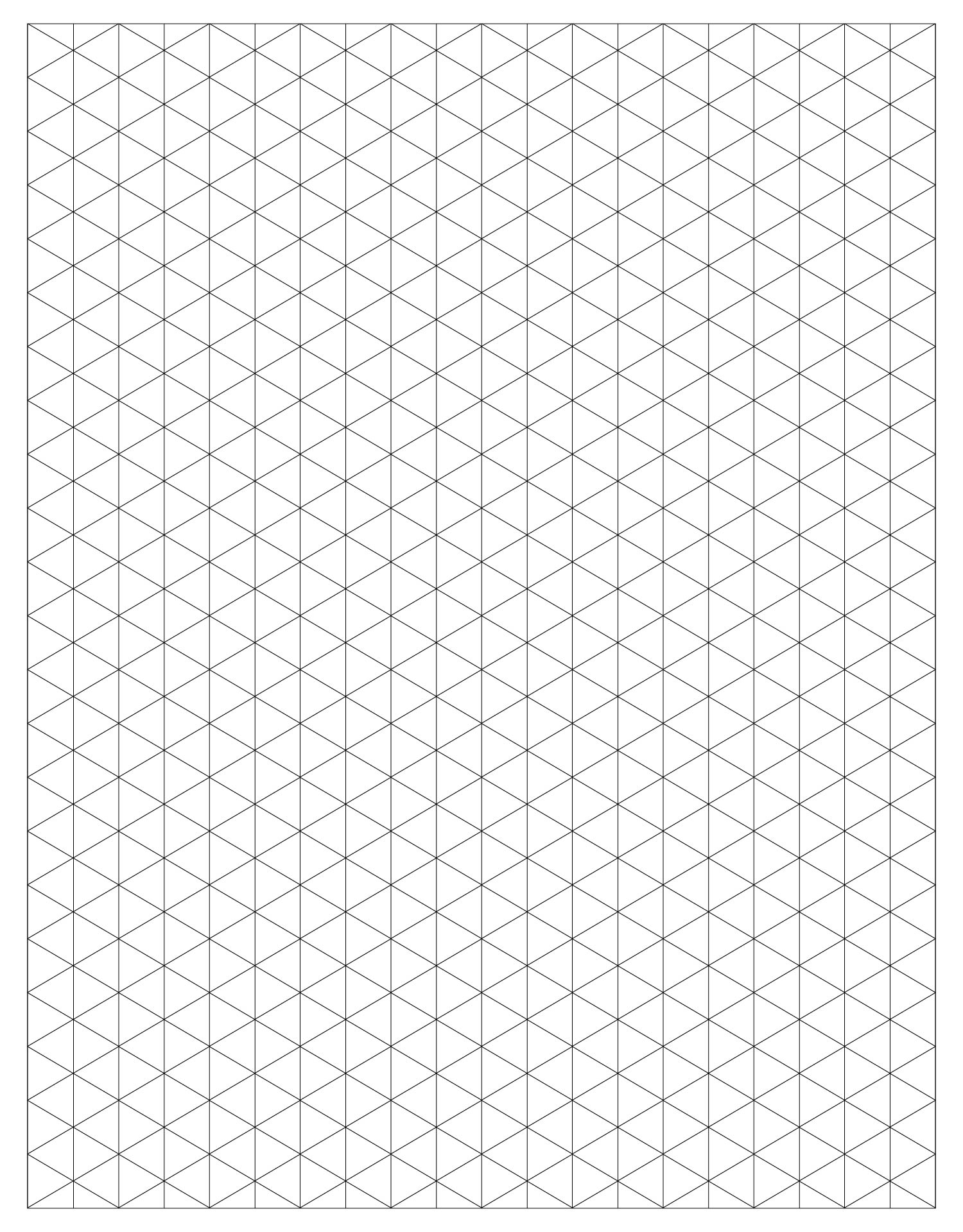 Printable Isometric Grid Paper for Artists Printable Isometric Grid Paper for Artists