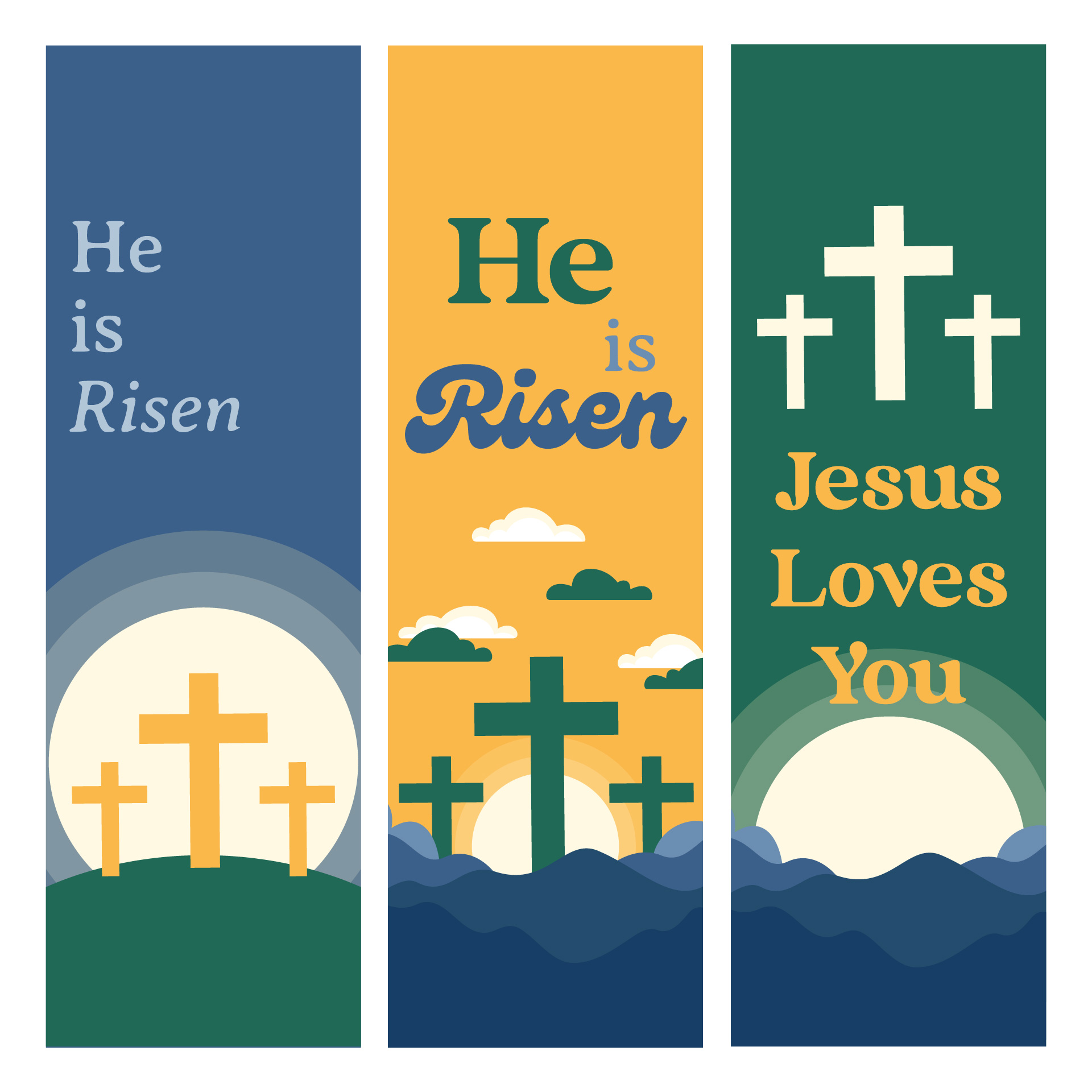 Printable Religious Easter Bookmarks