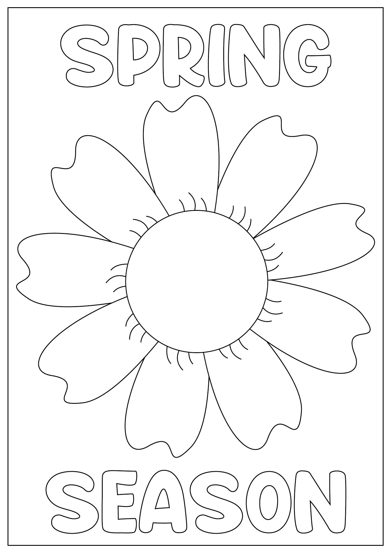 Printable Spring Flowers Coloring Pages Printable Spring Flowers Coloring Pages
