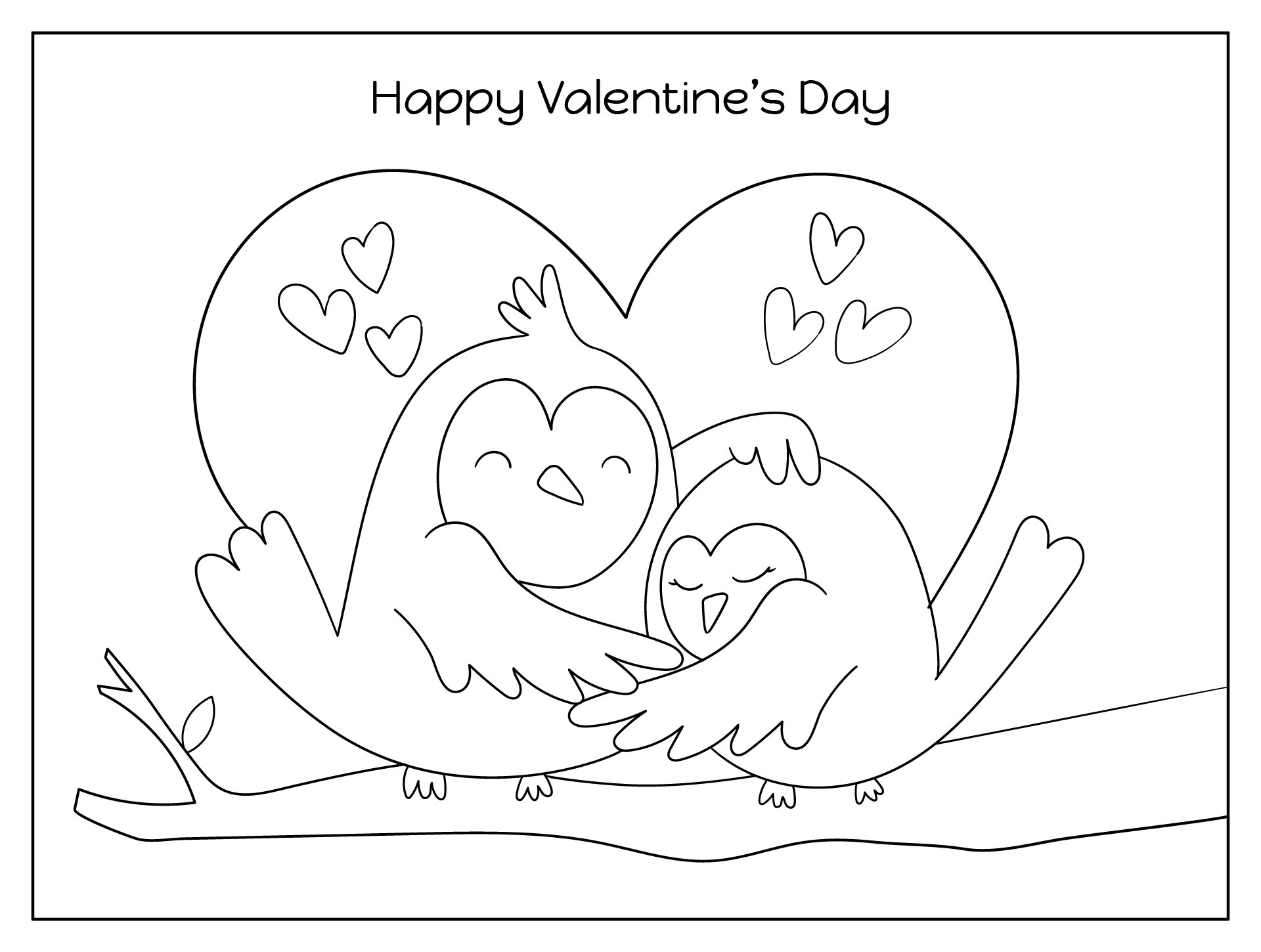 Printable Valentine Cards For Kids To Color Printable Valentine Cards For Kids To Color