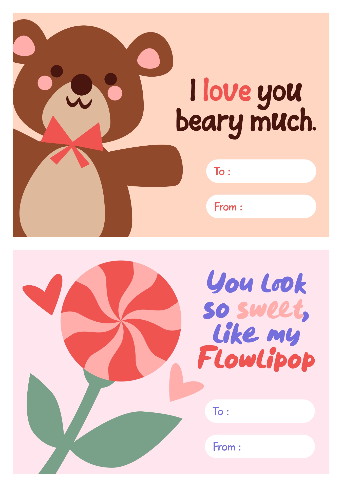 Printable Valentines Day Cards for Kids Printable Valentines Day Cards for Kids