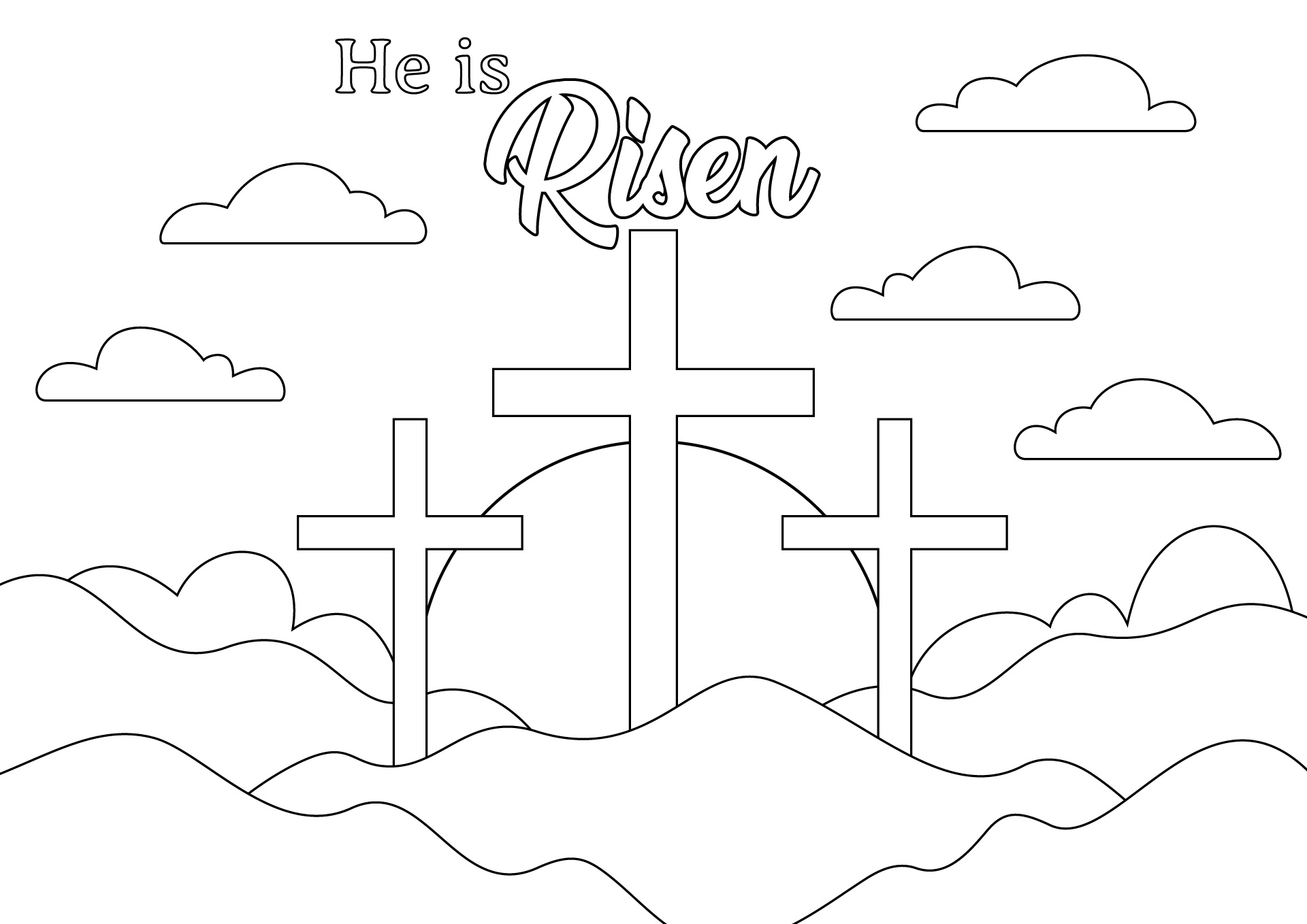 Religious Easter Coloring Activities Religious Easter Coloring Activities